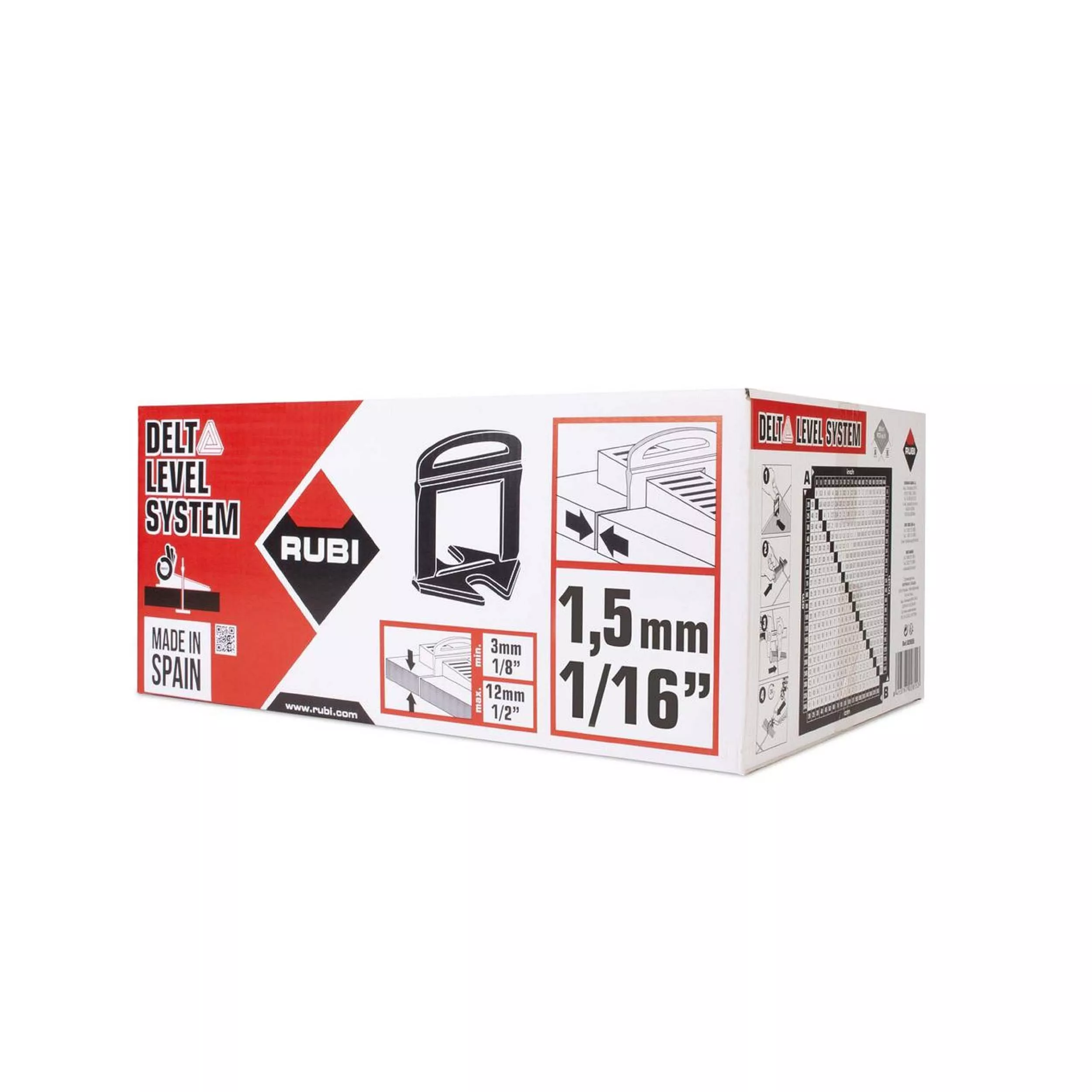 Rubi 1/16in. Delta Leveling Clips 2400 count