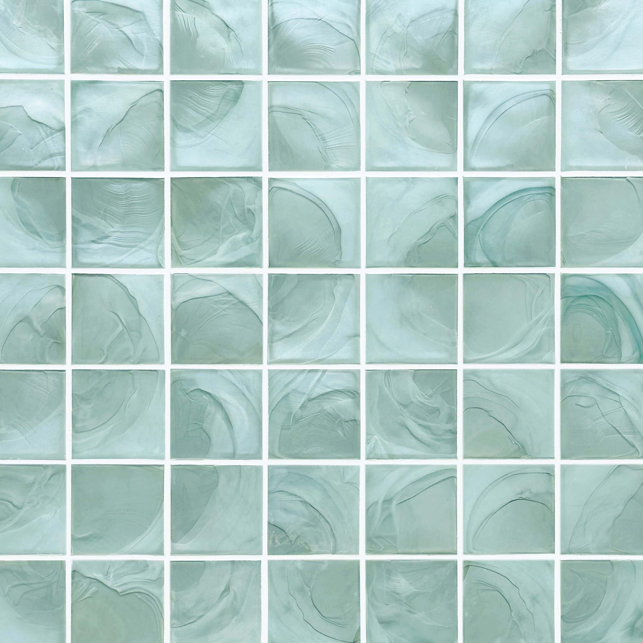 Antigua Square Hot Glass Mosaic