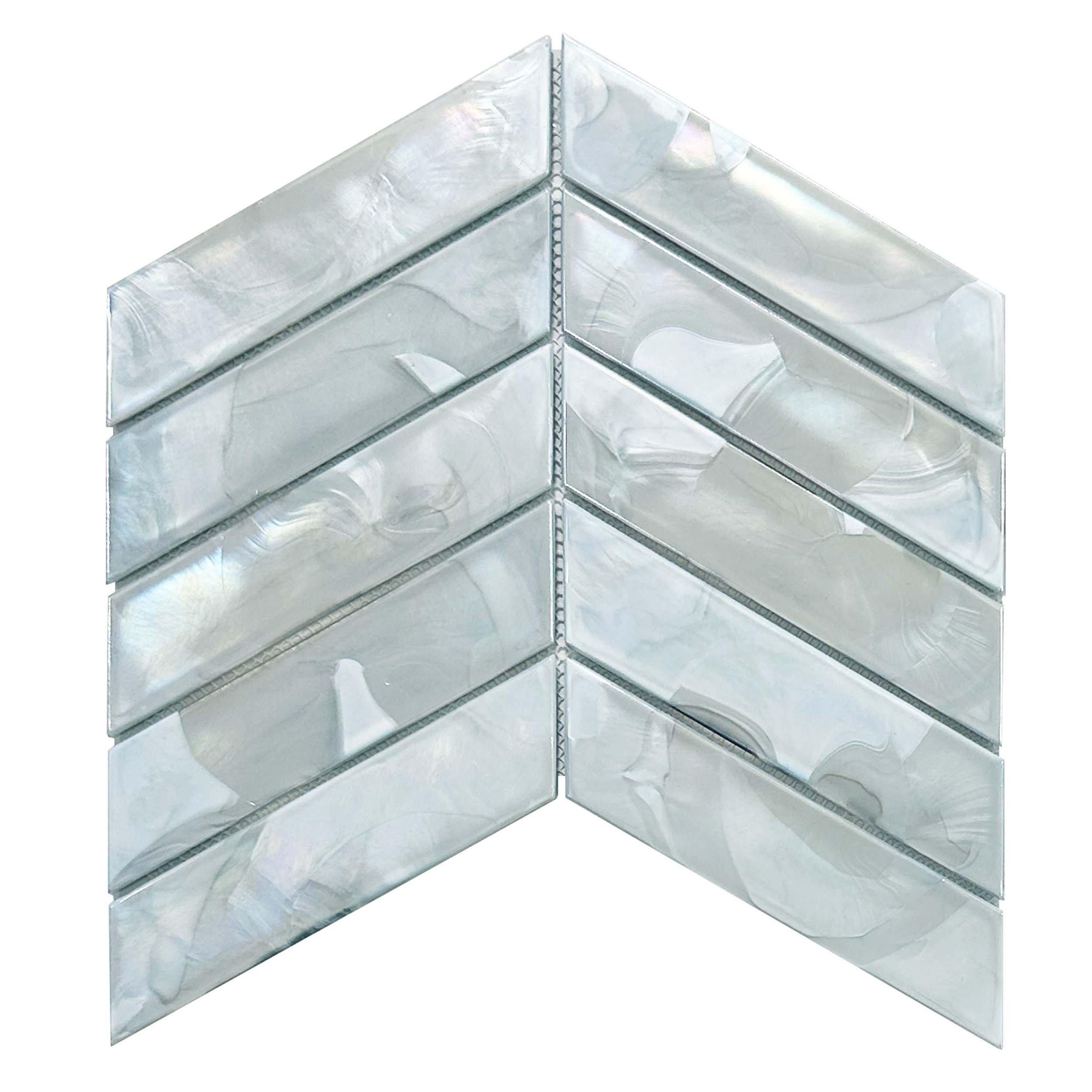 Aella Chevron Hot Glass Mosaic