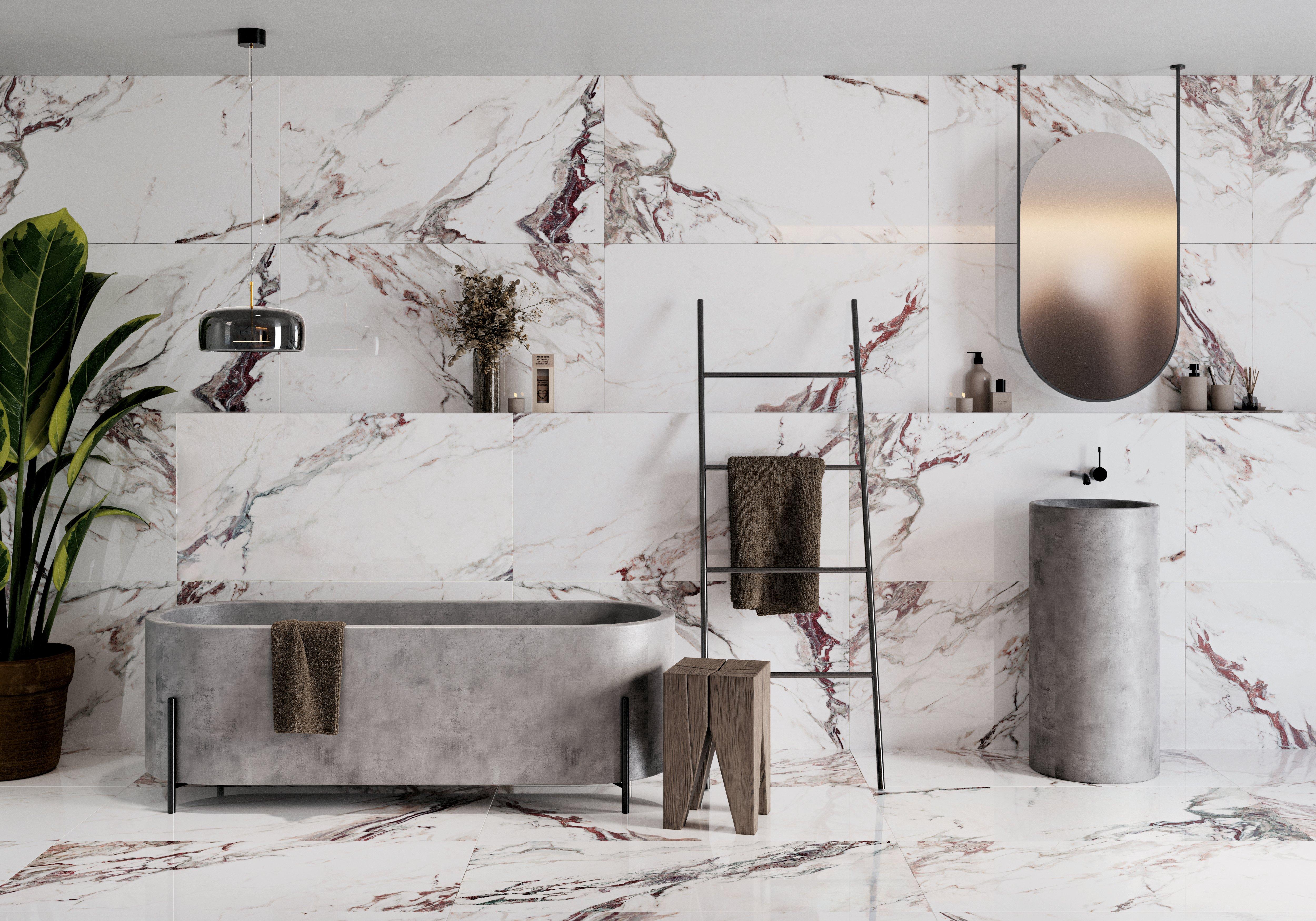 Bordeaux Blanc Polished Porcelain Tile