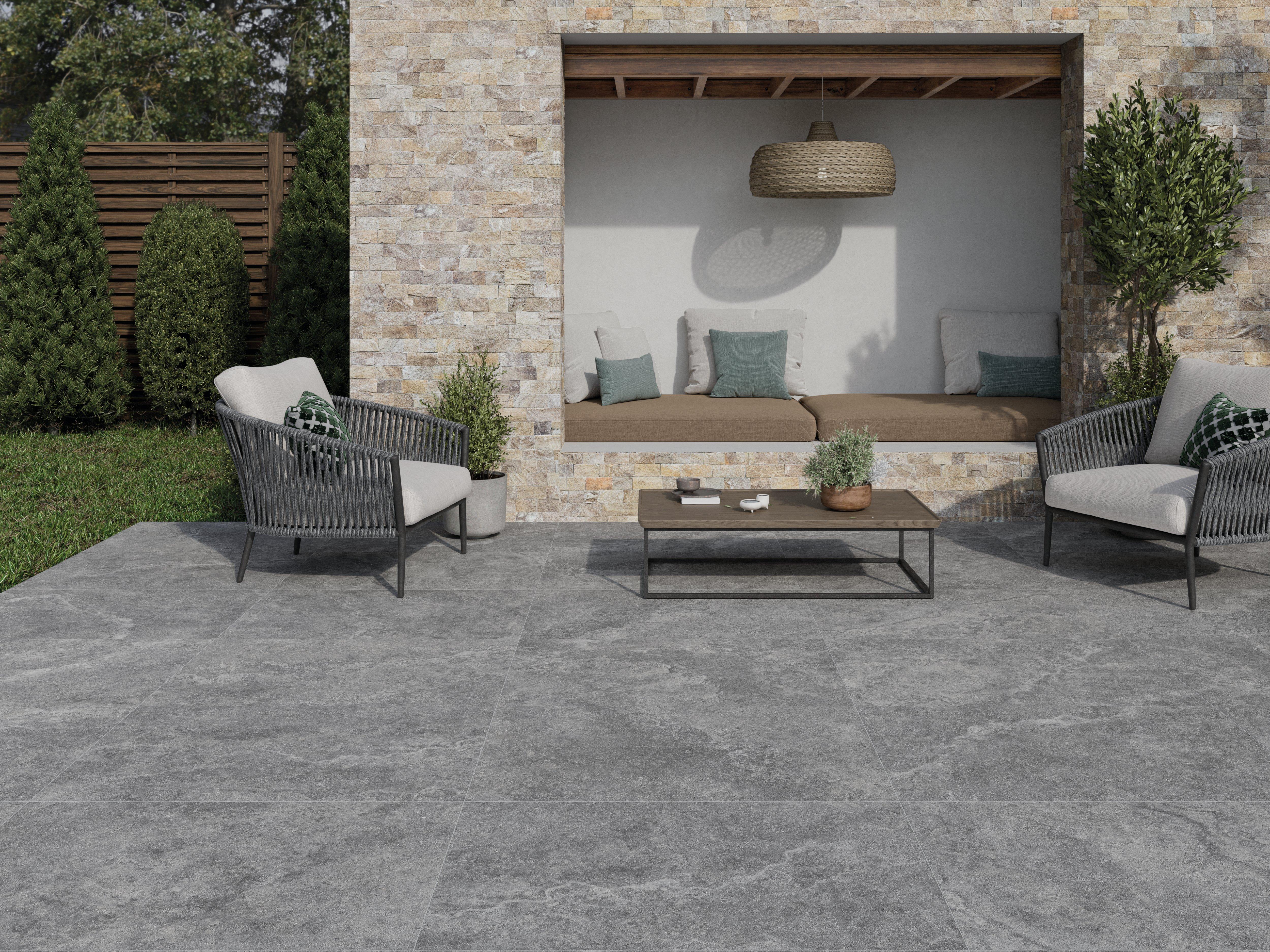 Pietra Gris Matte Porcelain Paver