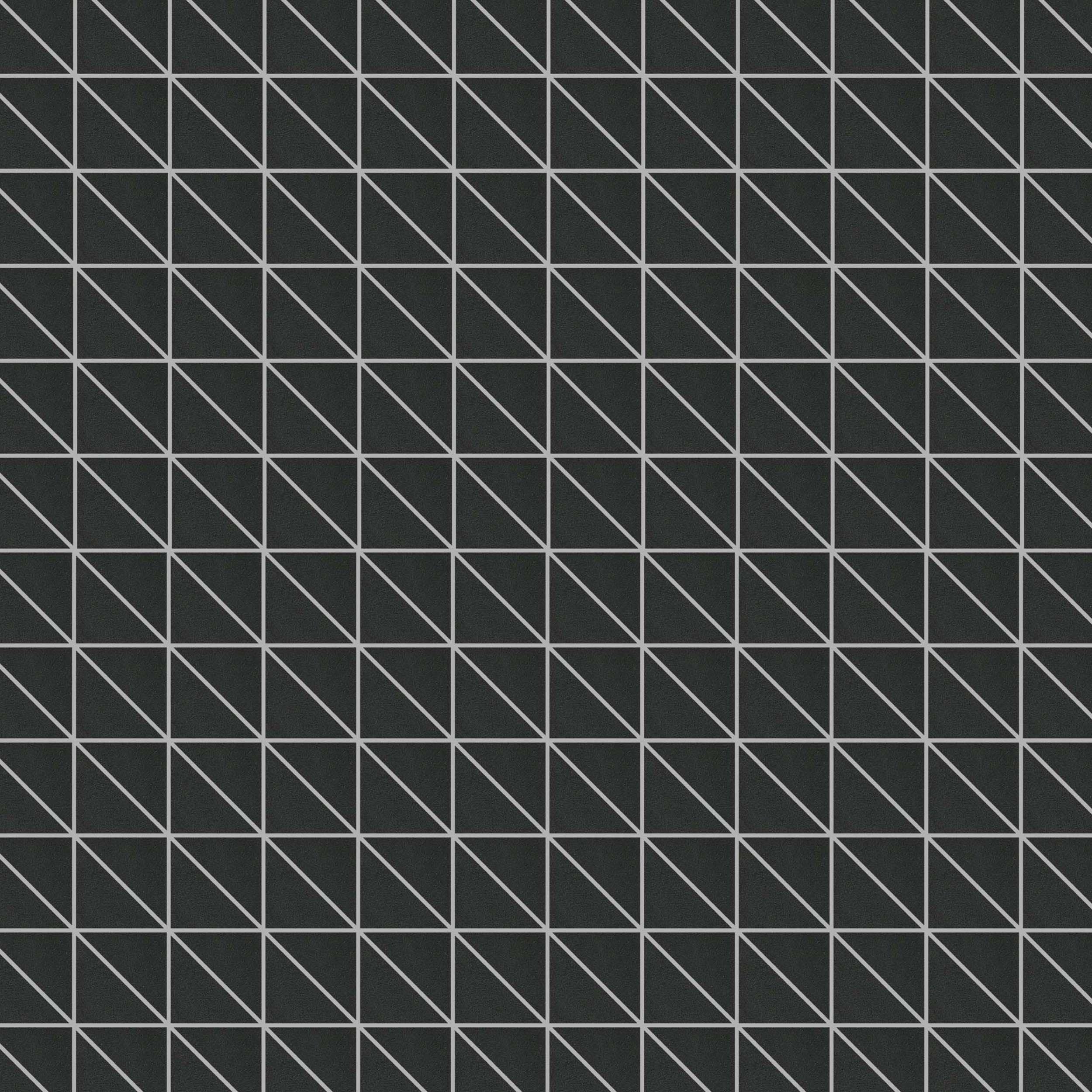 Jet Black Split Square Honed Basalt Mosaic