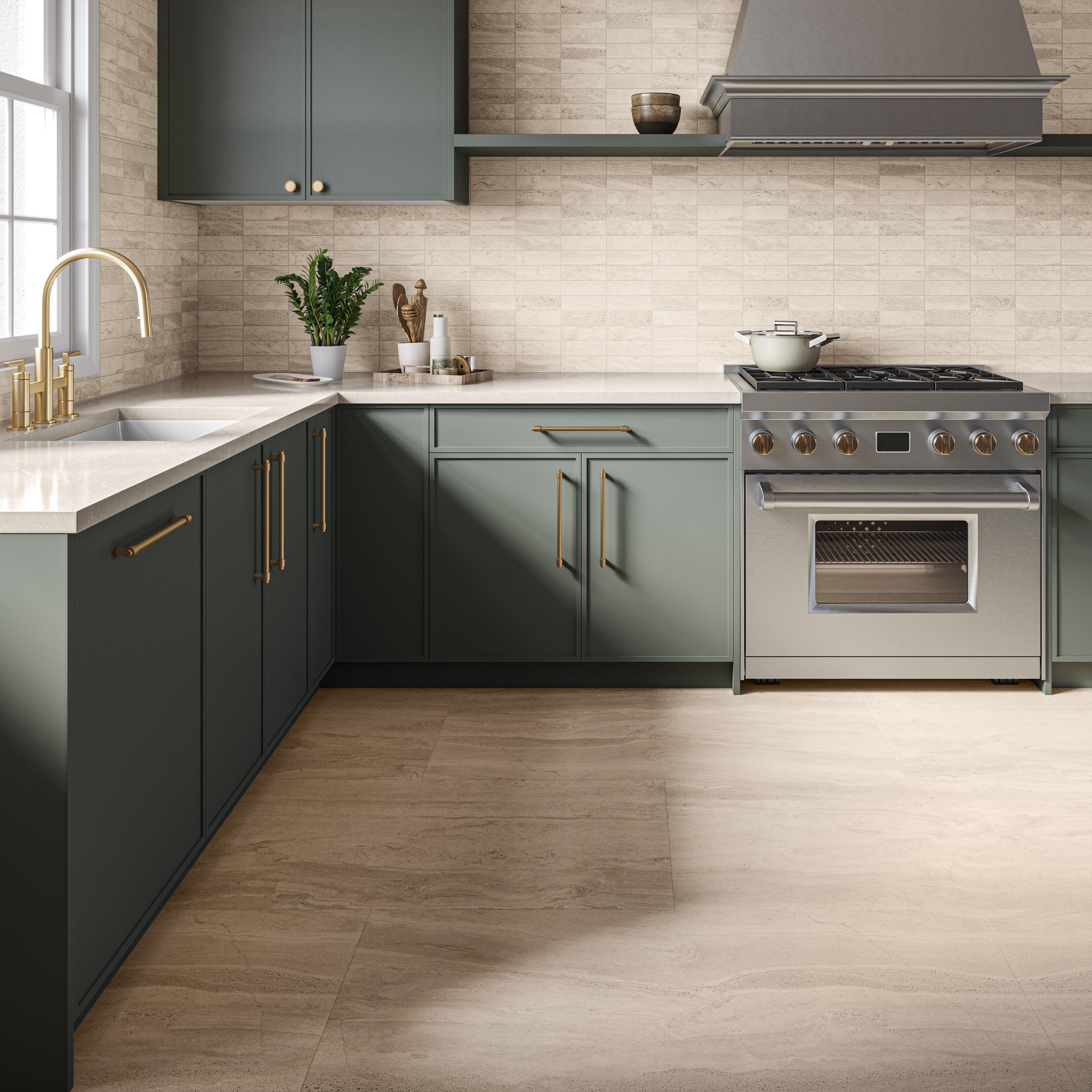 Asher Bridge Brushed Gold Kitchen Faucet