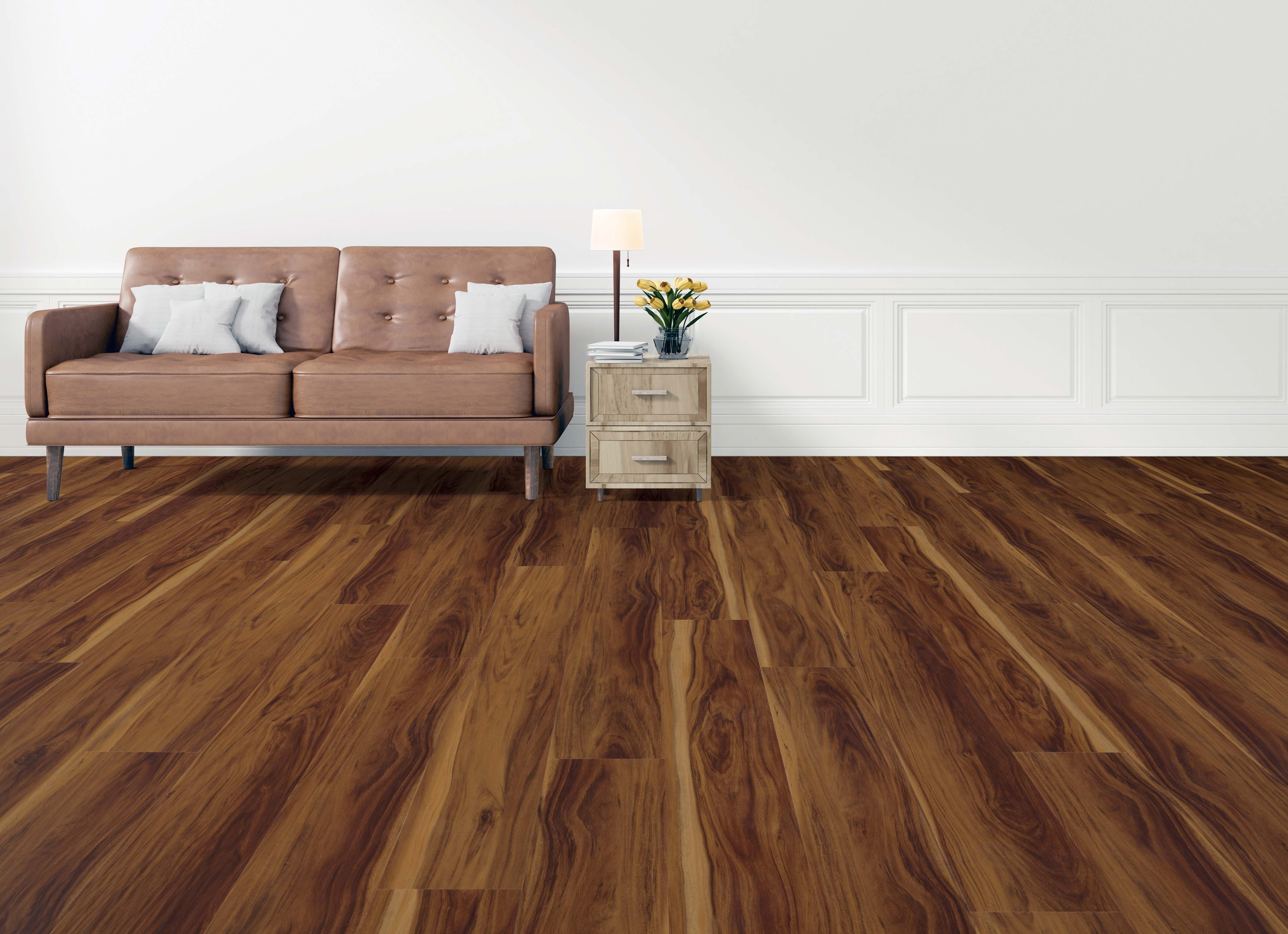 Autumn Acacia Waterproof Rigid Core Luxury Vinyl Plank - Cork Pad