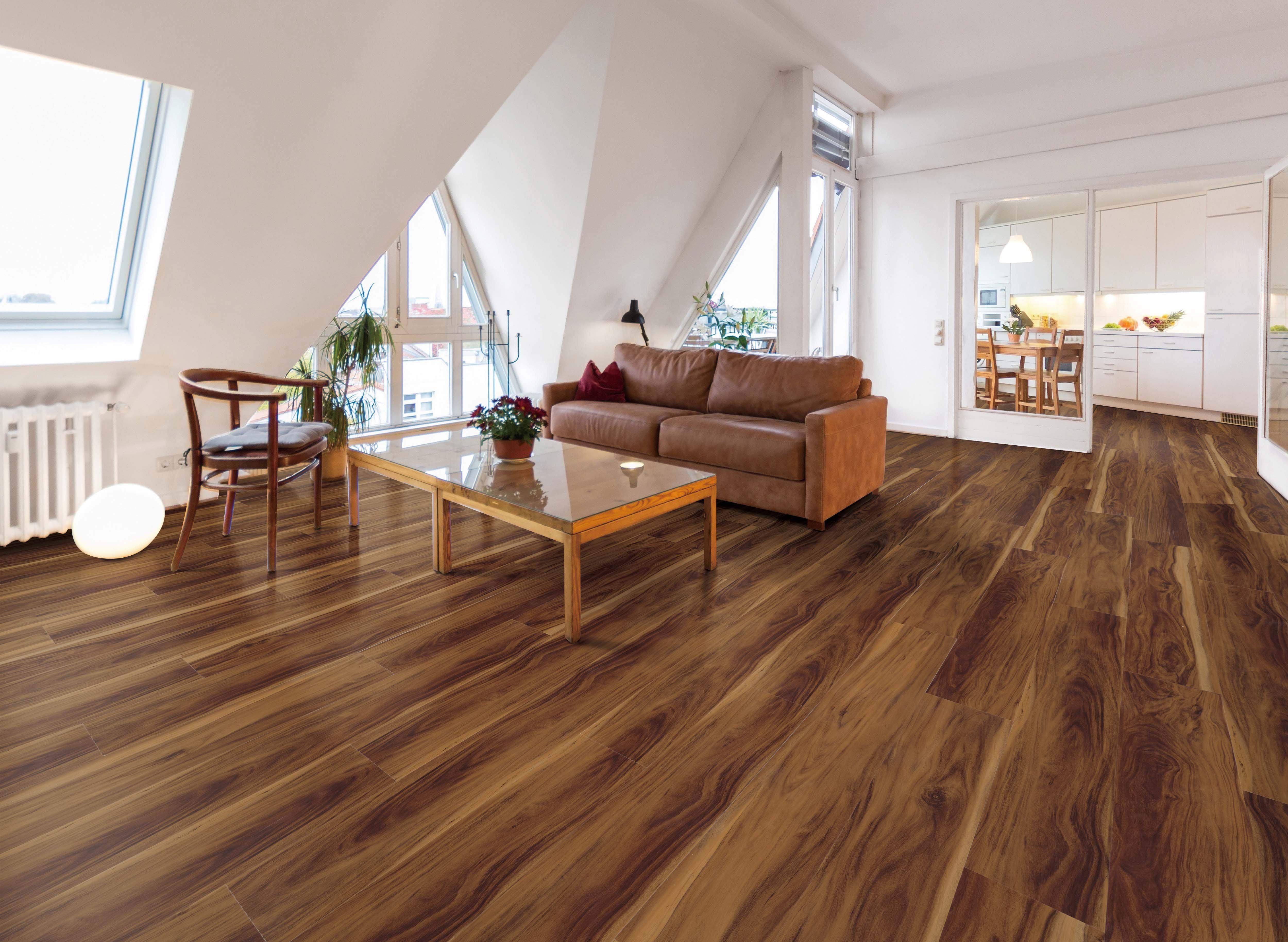 Autumn Acacia Waterproof Rigid Core Luxury Vinyl Plank - Cork Pad