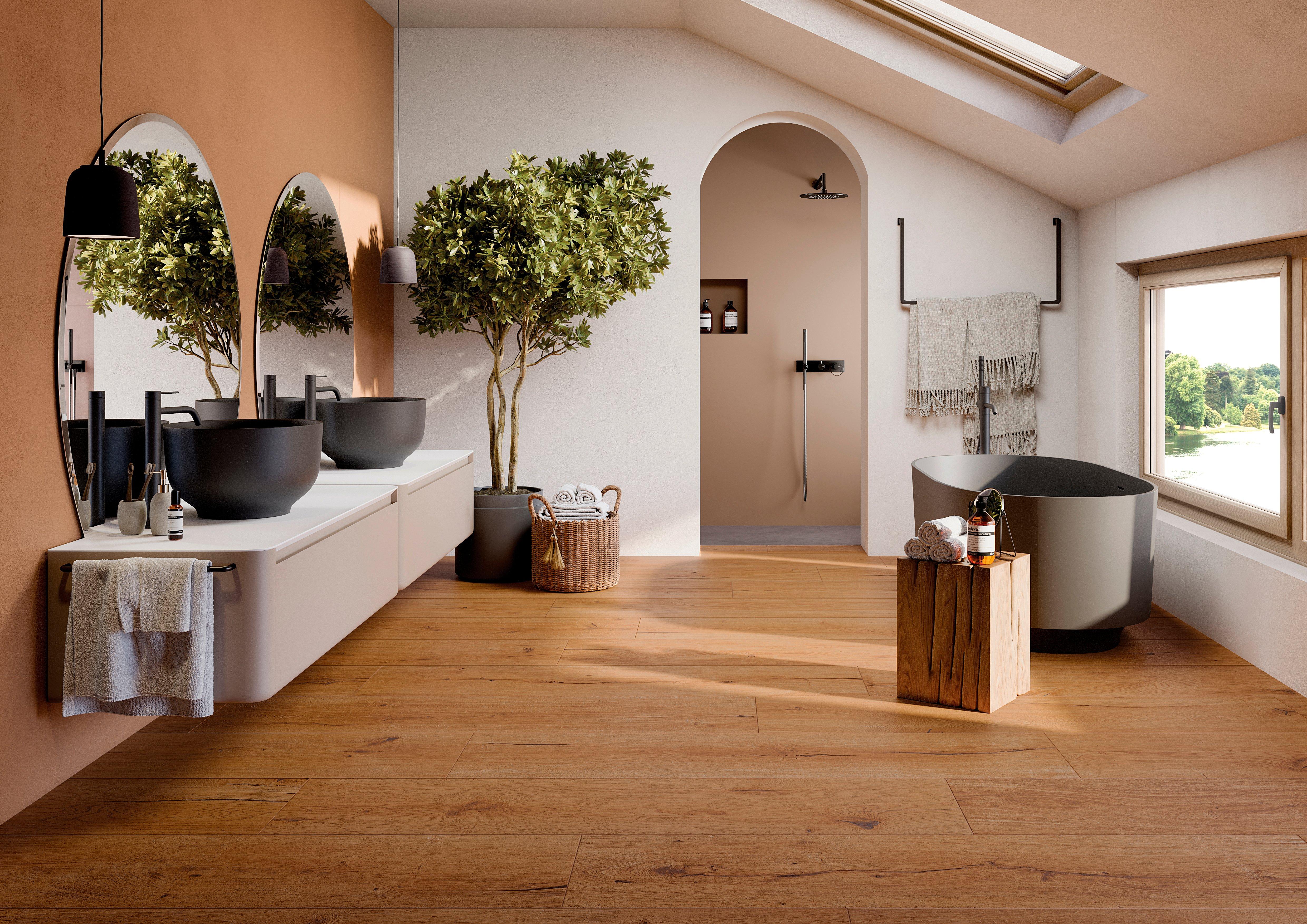 Fleetwood Cherry Porcelain Wood Plank Tile