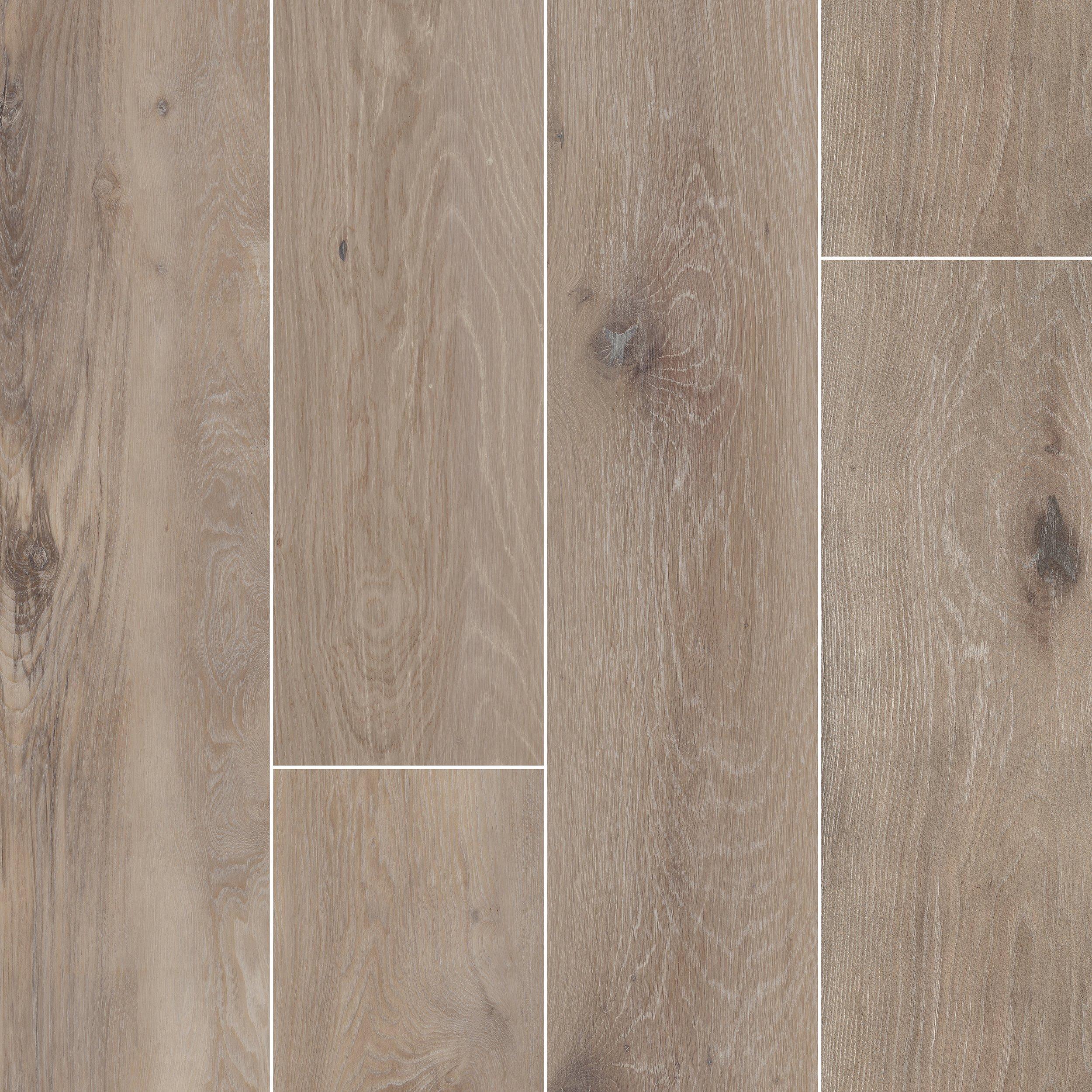 Geneva Hickory Wood Plank Matte Porcelain Tile