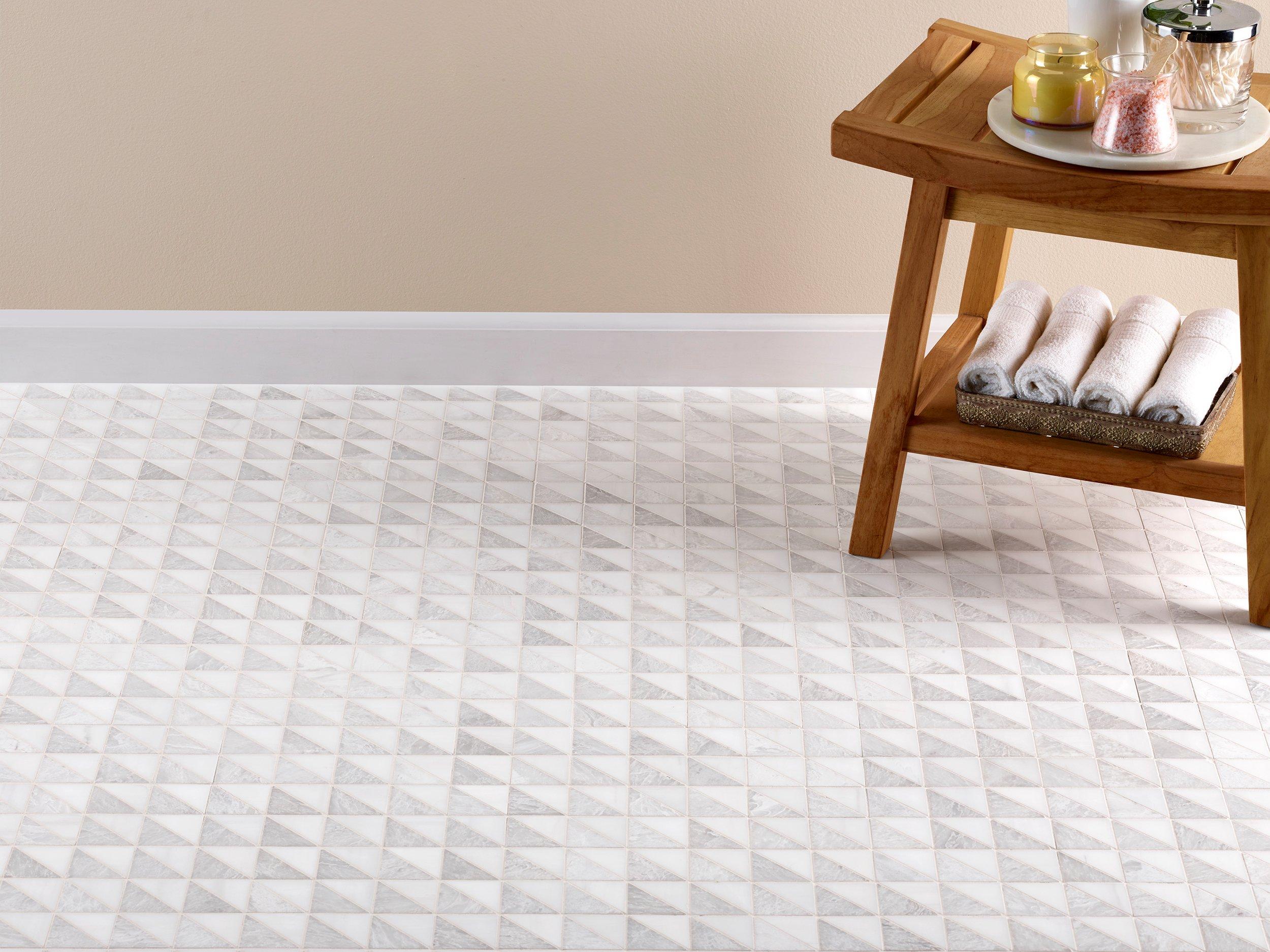 Dolomite Iceberg Split Square Honed Marble Mosaic