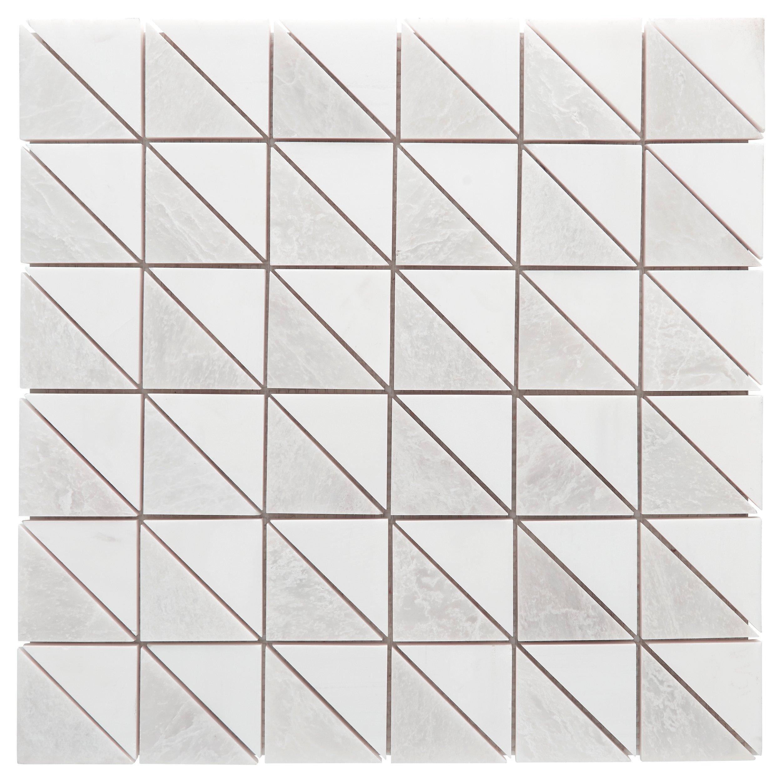 Dolomite Iceberg Split Square Honed Marble Mosaic