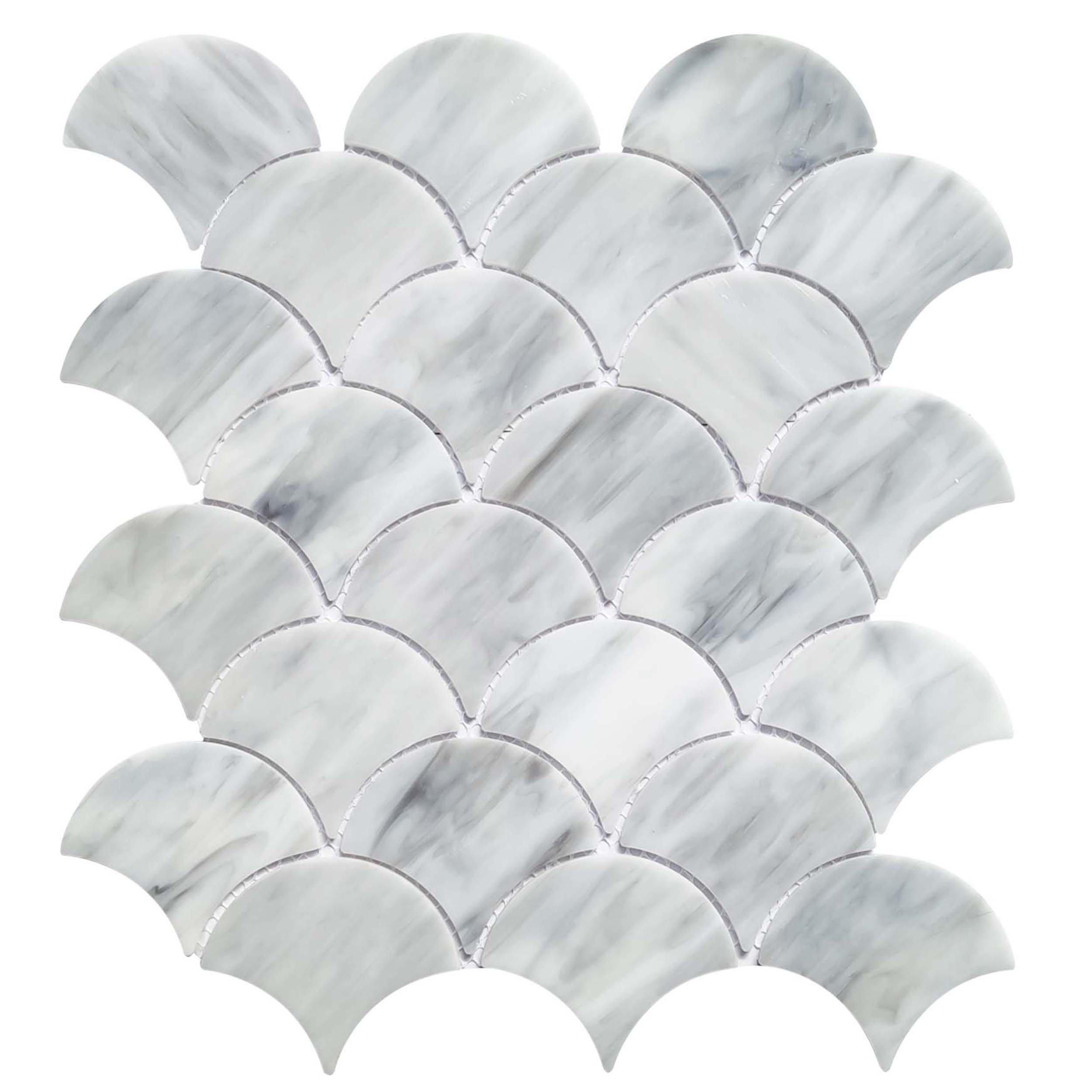 Reva Art Glass Fan Mosaic