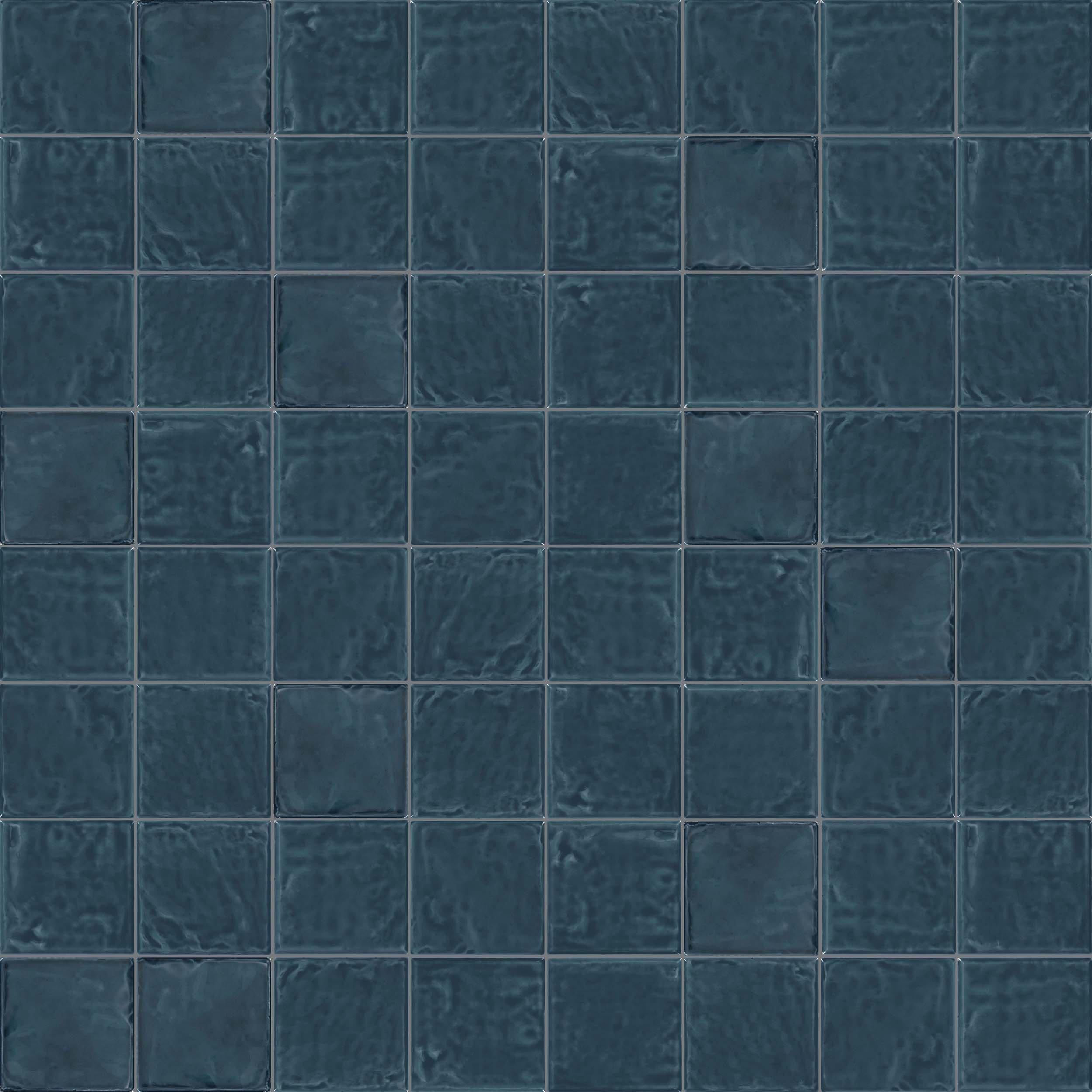 La Belle Antique Blue Ceramic Tile