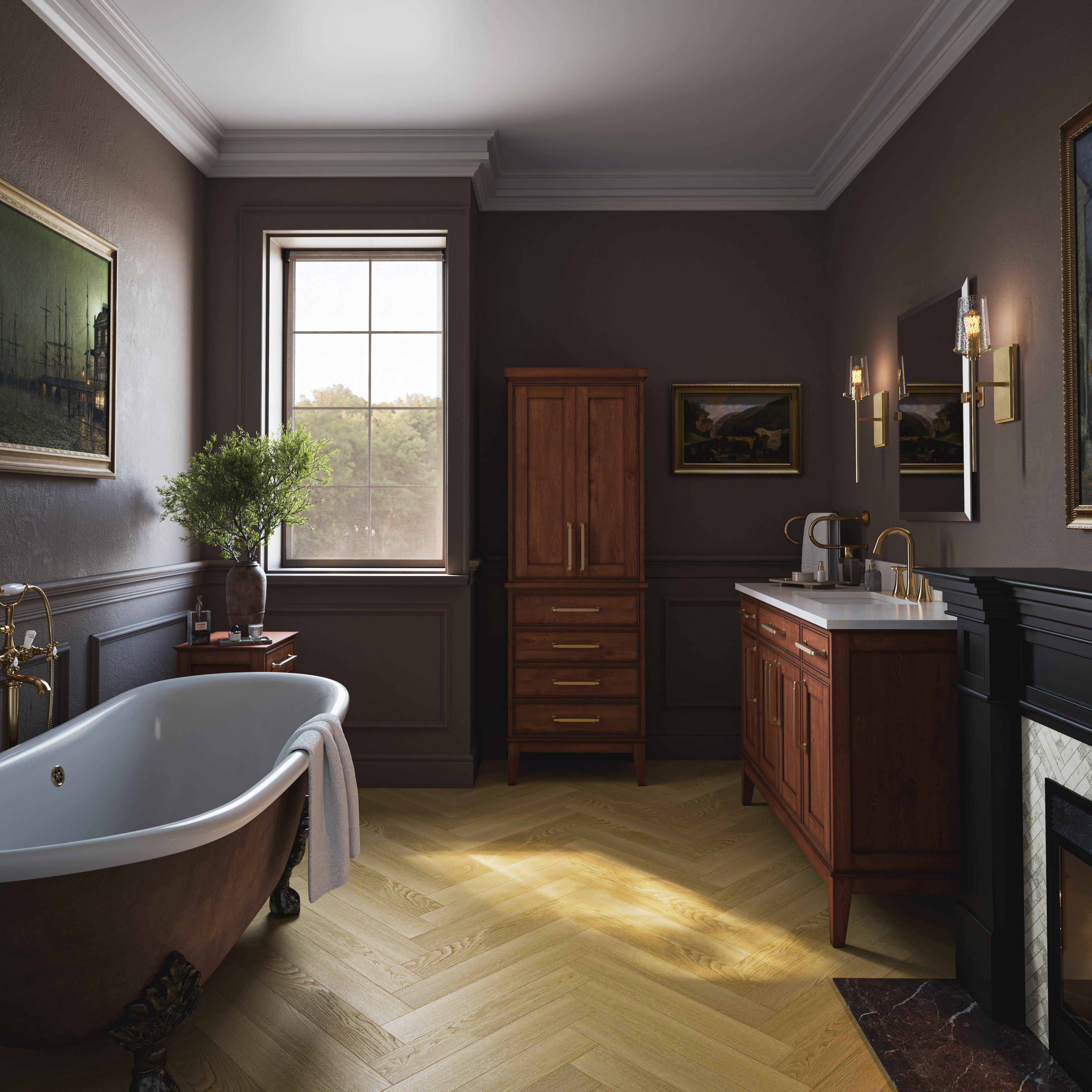 White Quartz 49 in. Vanity Top