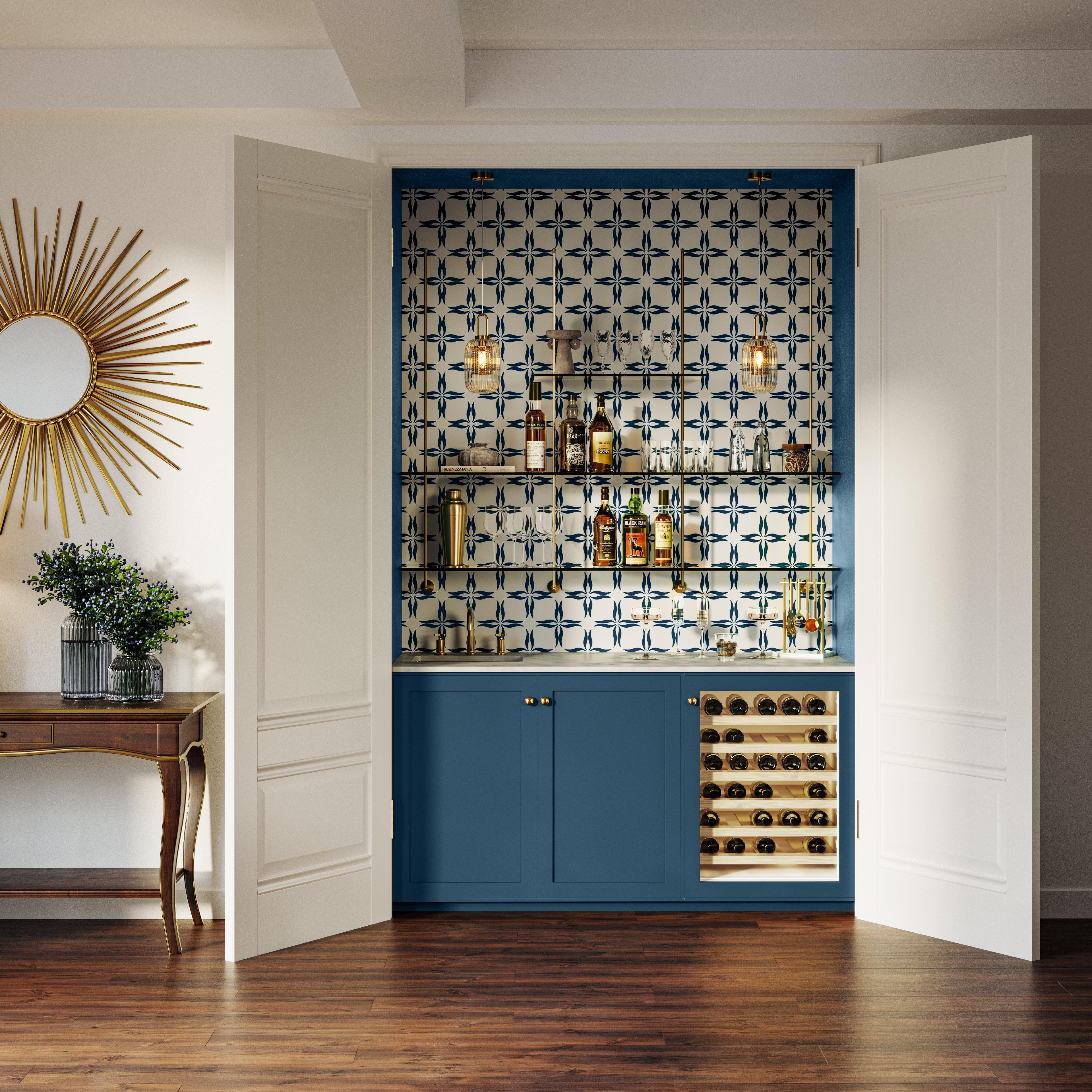 Luna Art Glass Honed Waterjet Mosaic