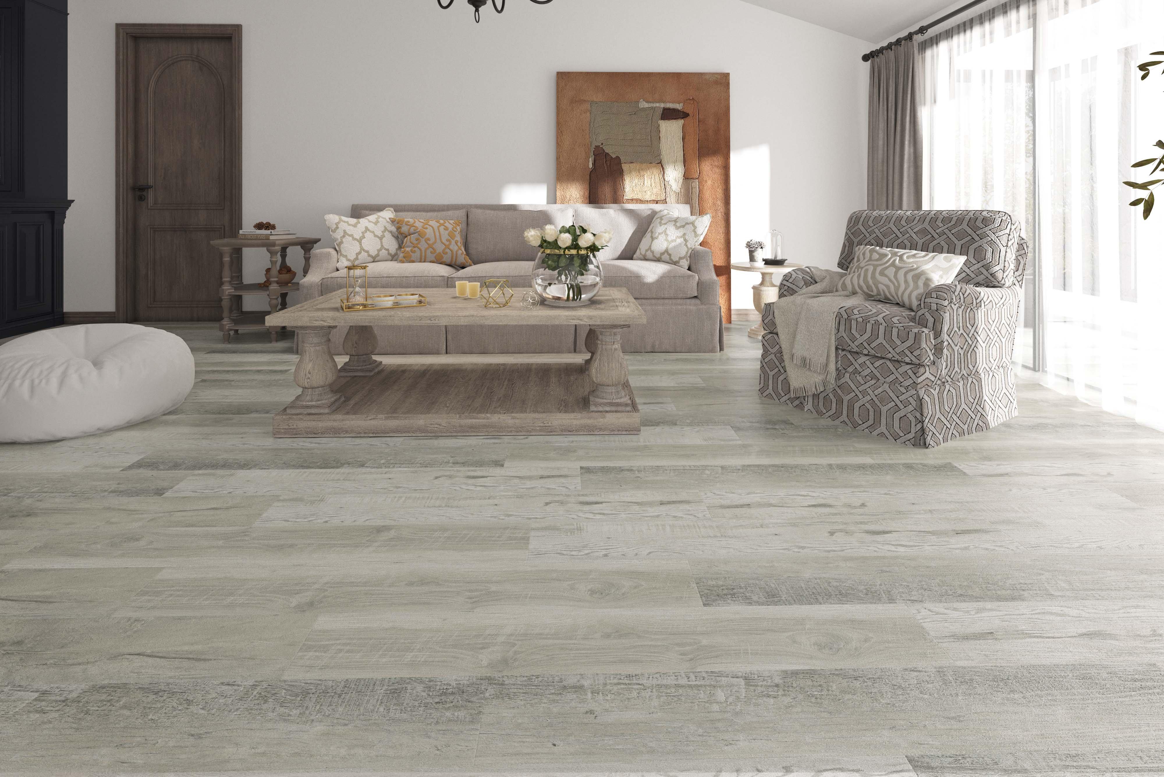 Broadland White Waterproof Rigid Core Luxury Vinyl Plank - Foam Pad