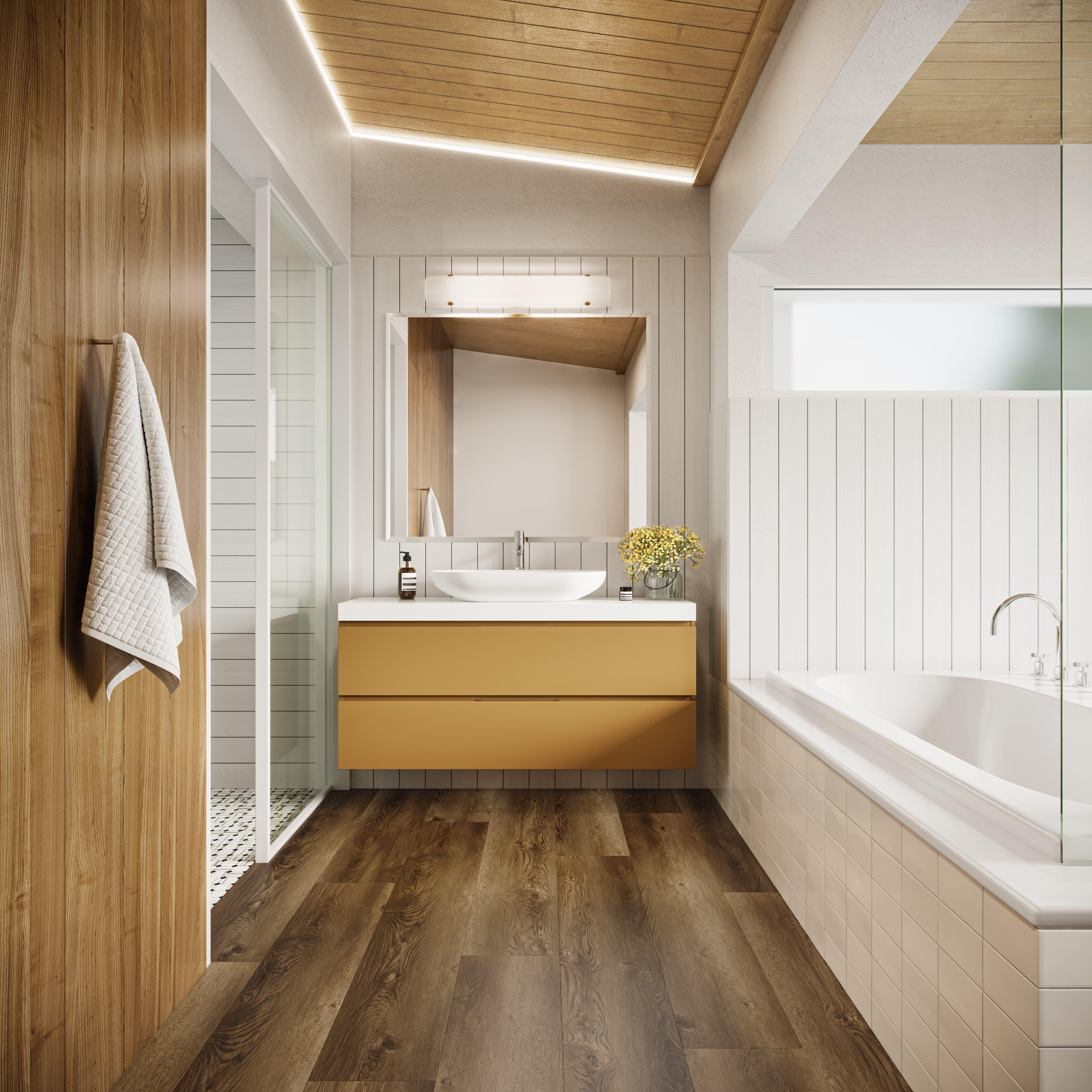 Heritage Waterproof Rigid Core Luxury Vinyl Plank - Cork Pad