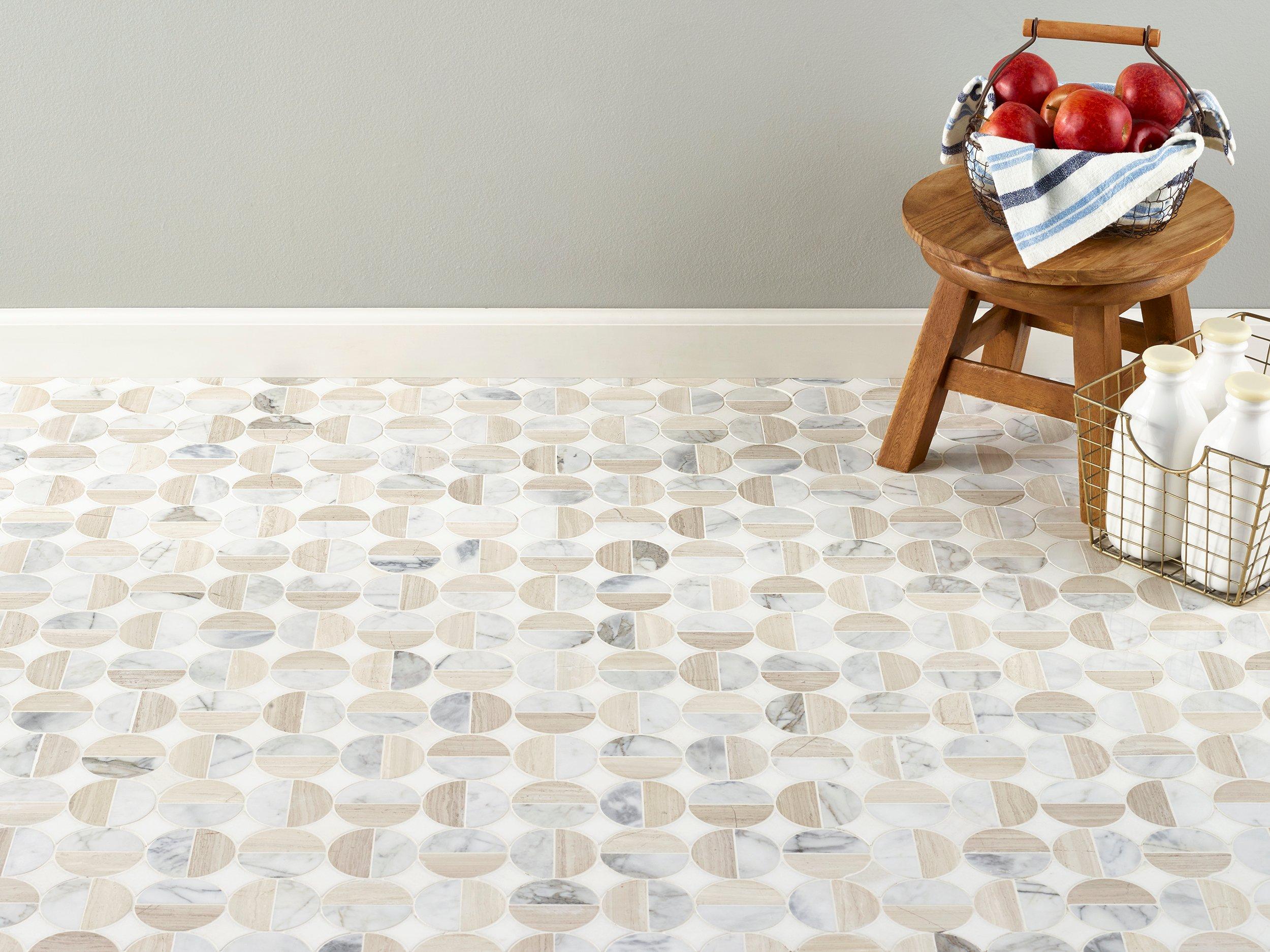 Otto Thassos Valentino Blend Marble Mosaic