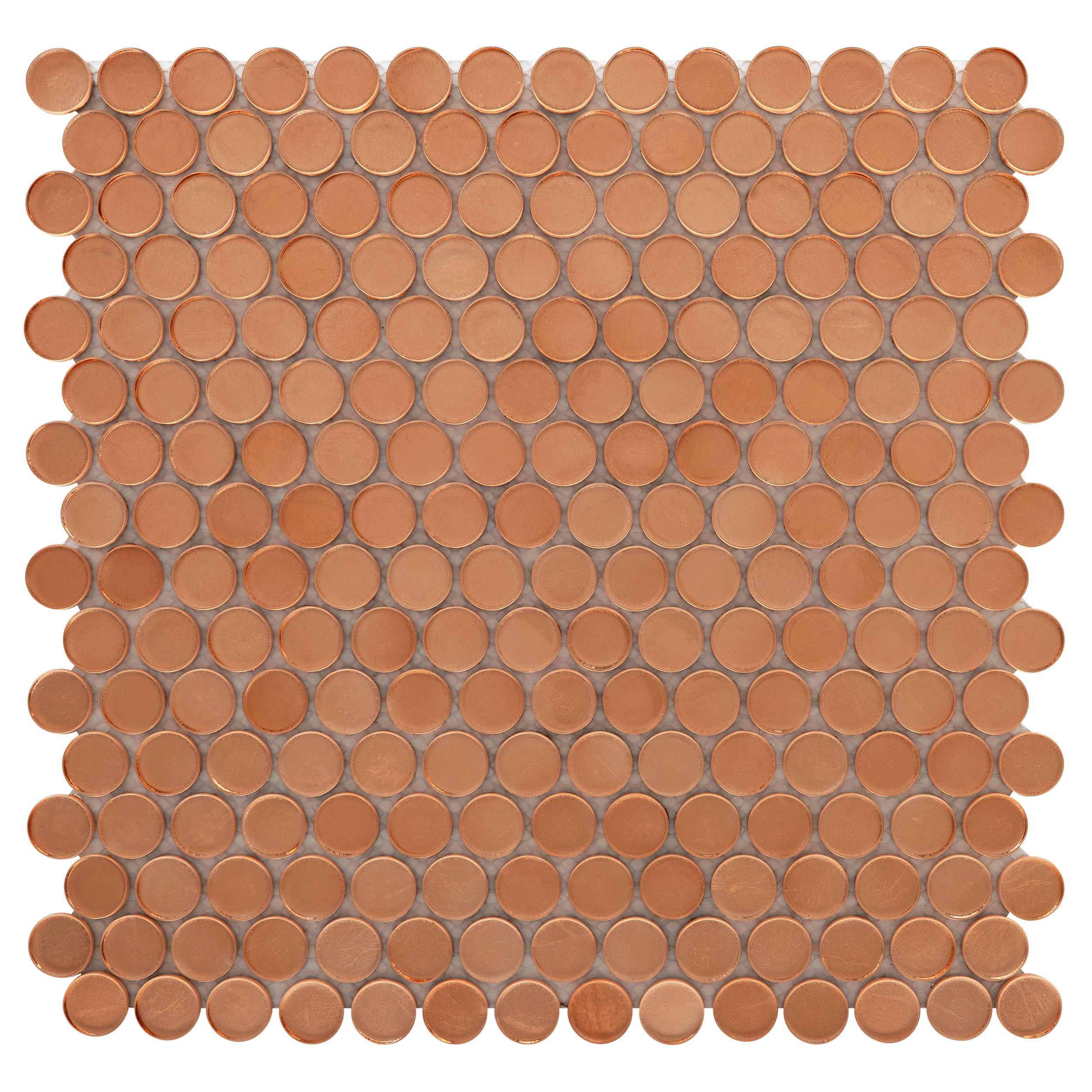 Copper Penny Glass Mosaic