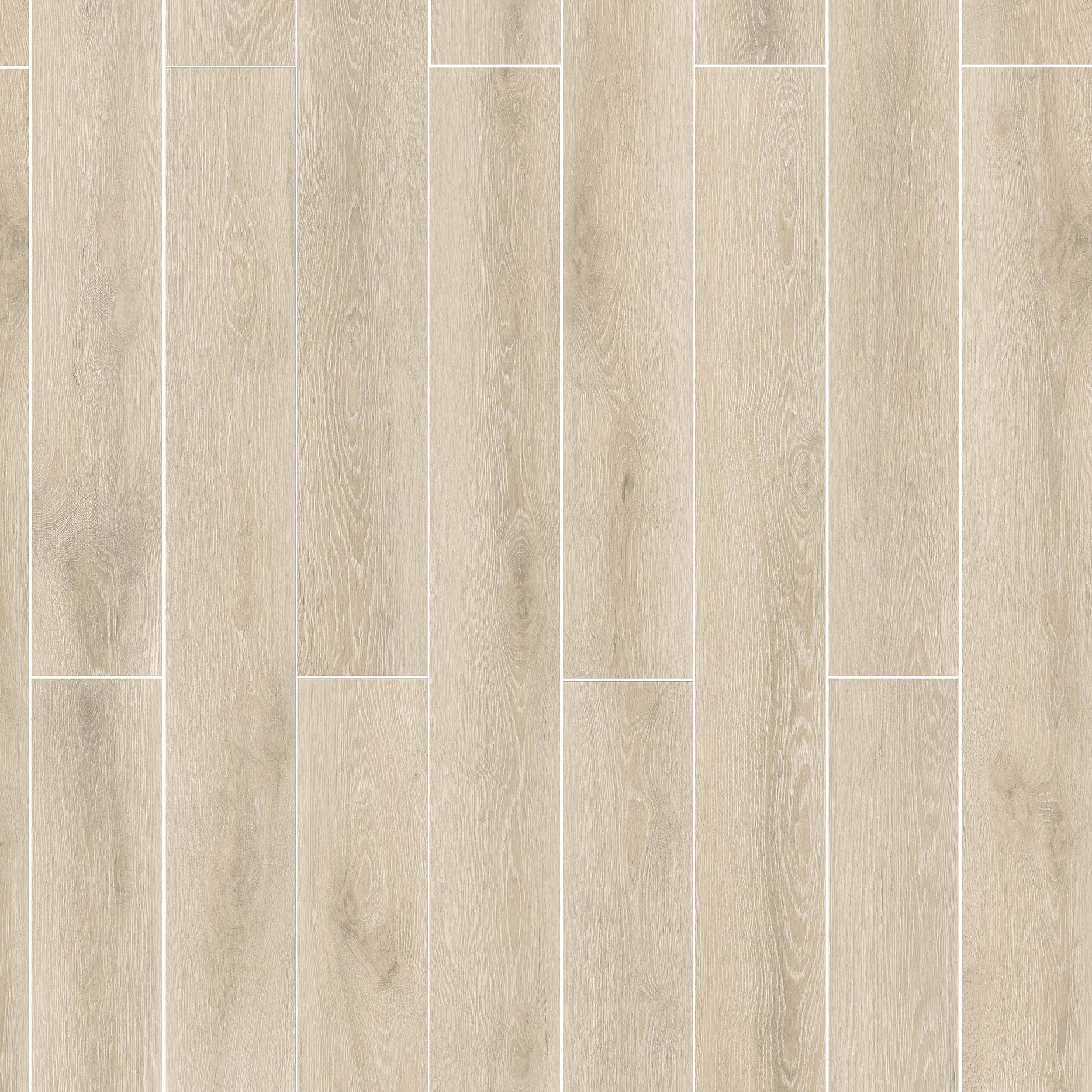 Honey Blonde Oak Wood Plank Porcelain Tile