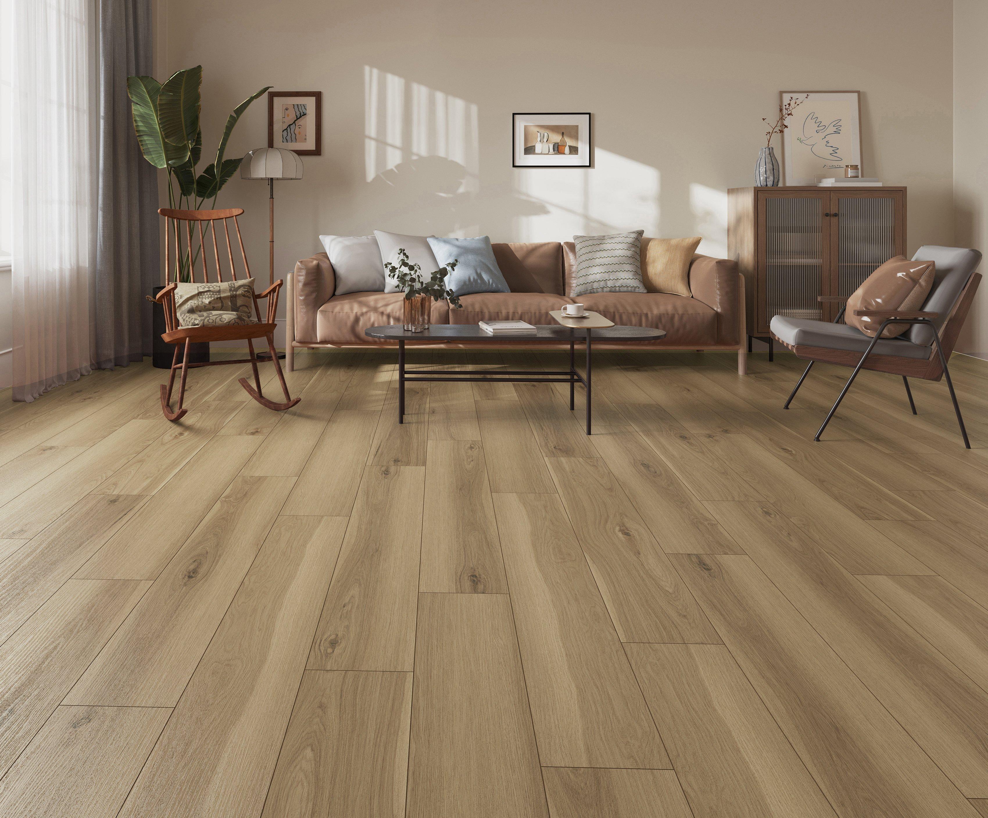 Aurora Heights Waterproof Rigid Core Luxury Vinyl Plank - Cork Pad