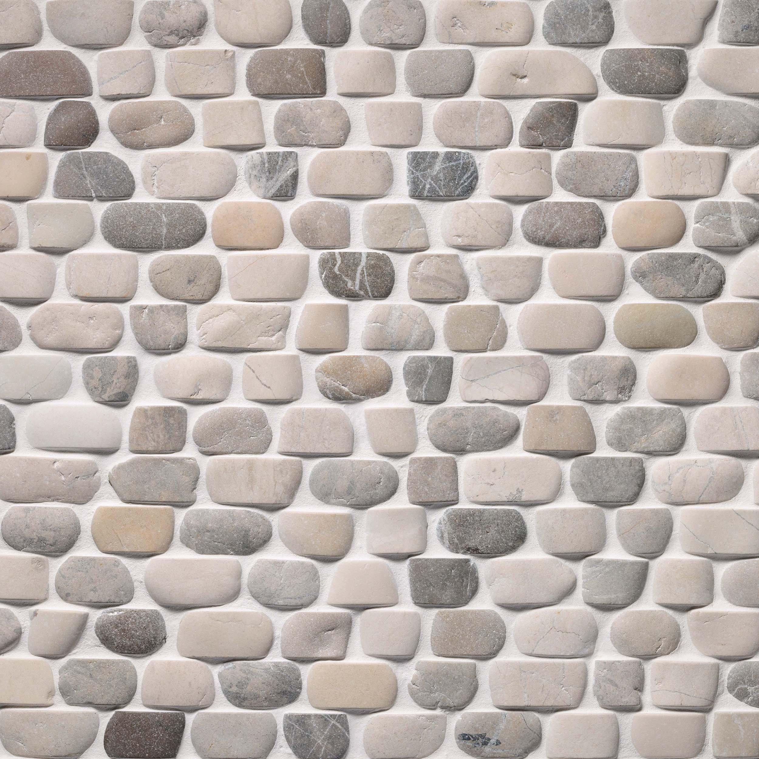Meeks Bay Pebble Tumbled Stone Mosaic