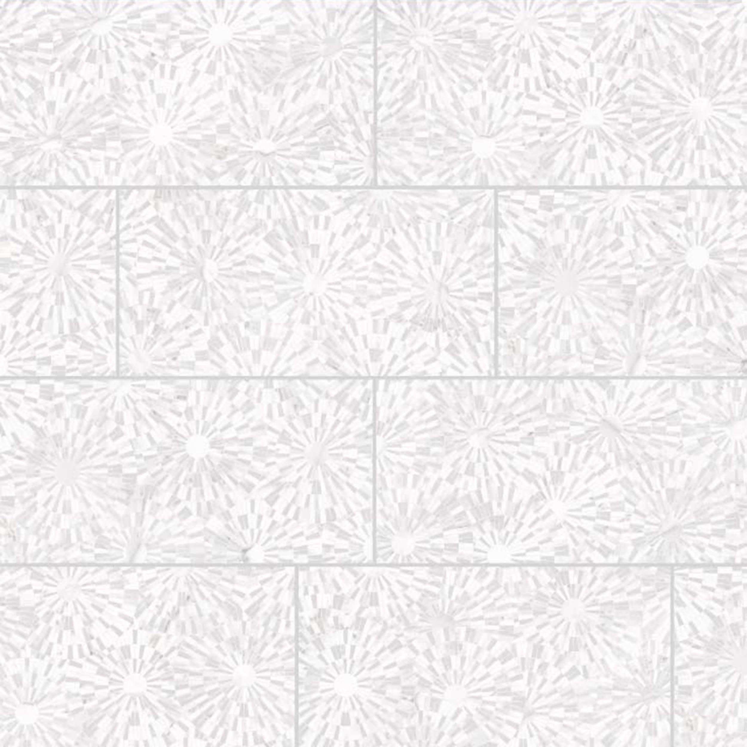 Mykonos White Polished Porcelain Tile