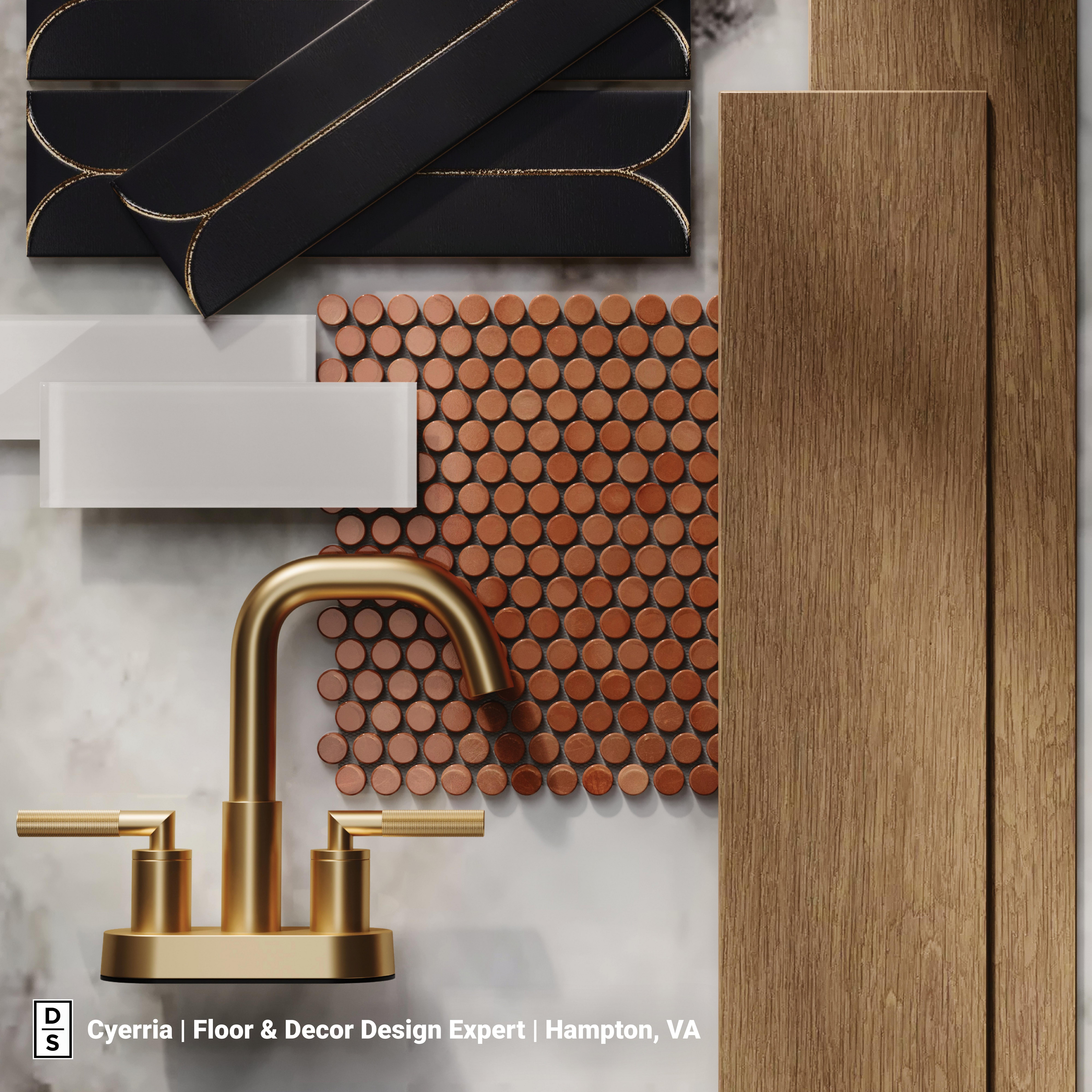 Copper Penny Glass Mosaic