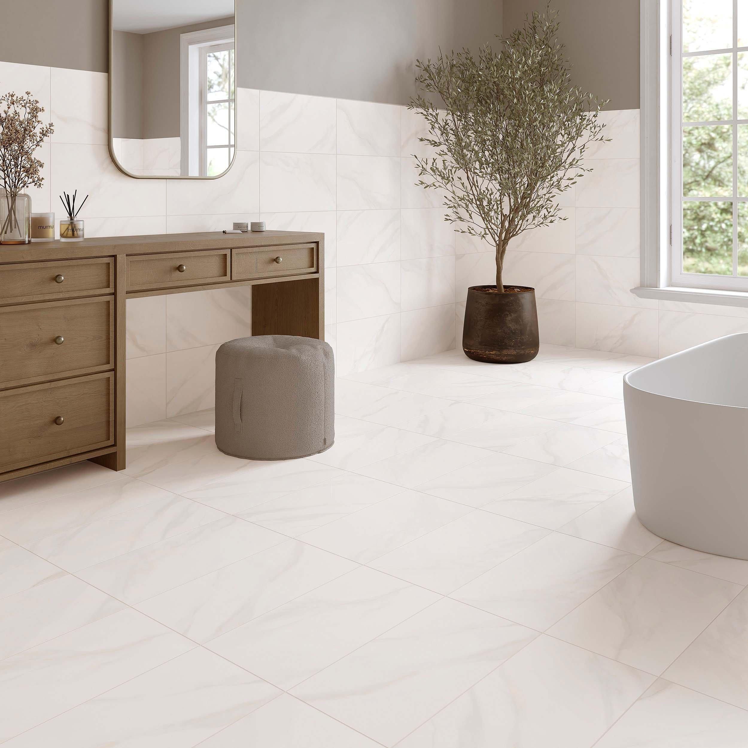 Andover White Porcelain Tile