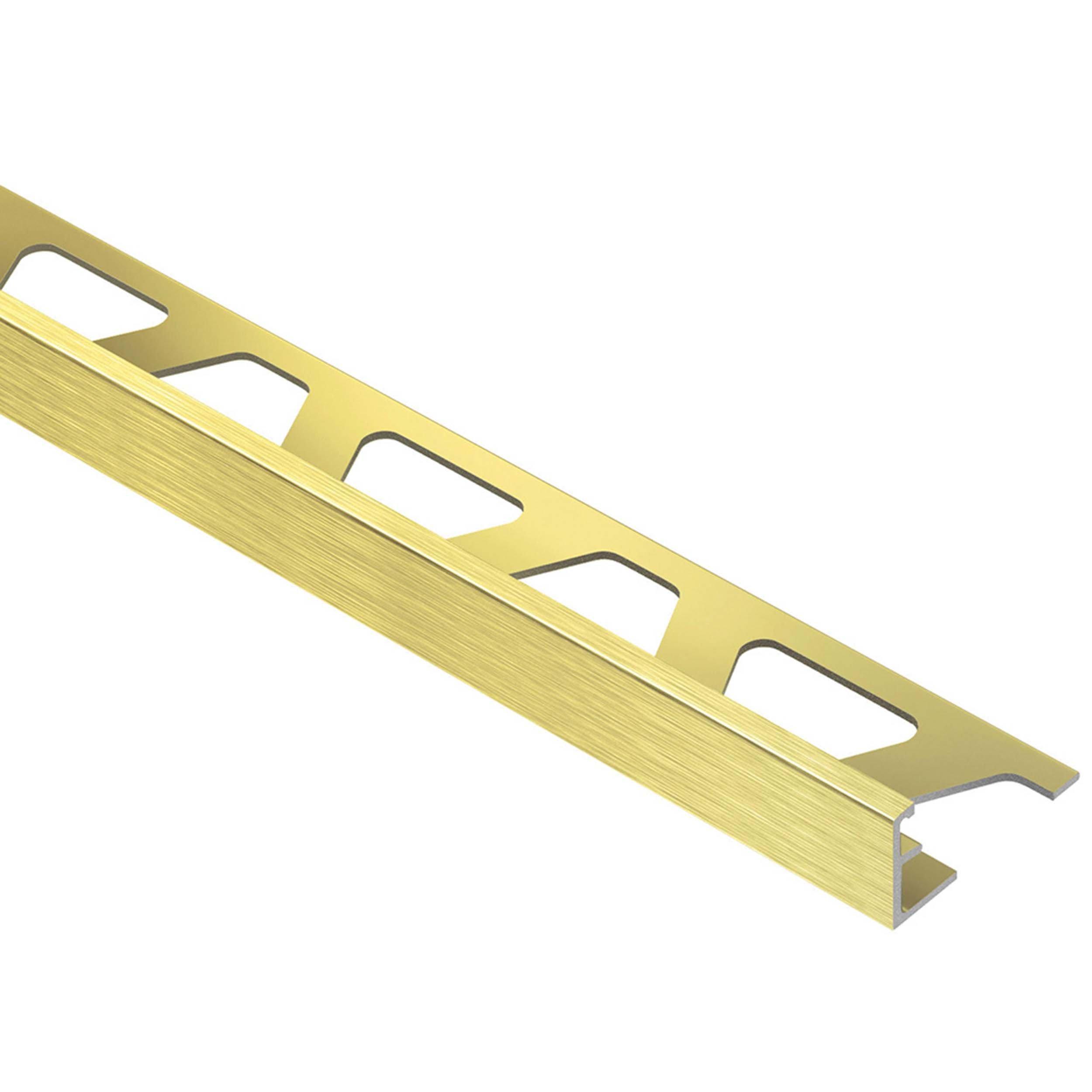 Schluter Schiene Edge Trim  1/2in. Anodized Aluminum Brushed Brass
