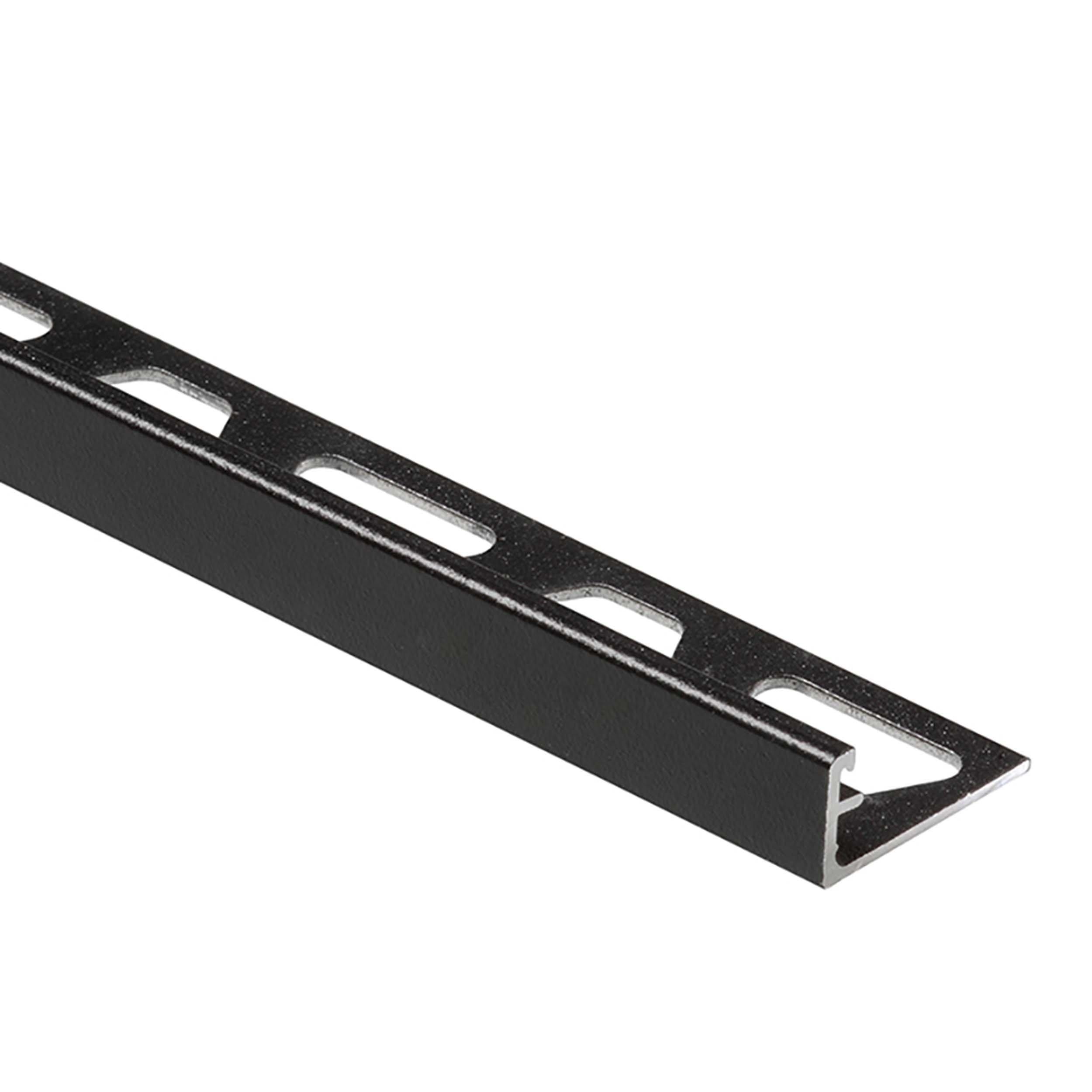 Schluter Schiene Edge Trim  5/16in. Anodized Aluminum Matte Black
