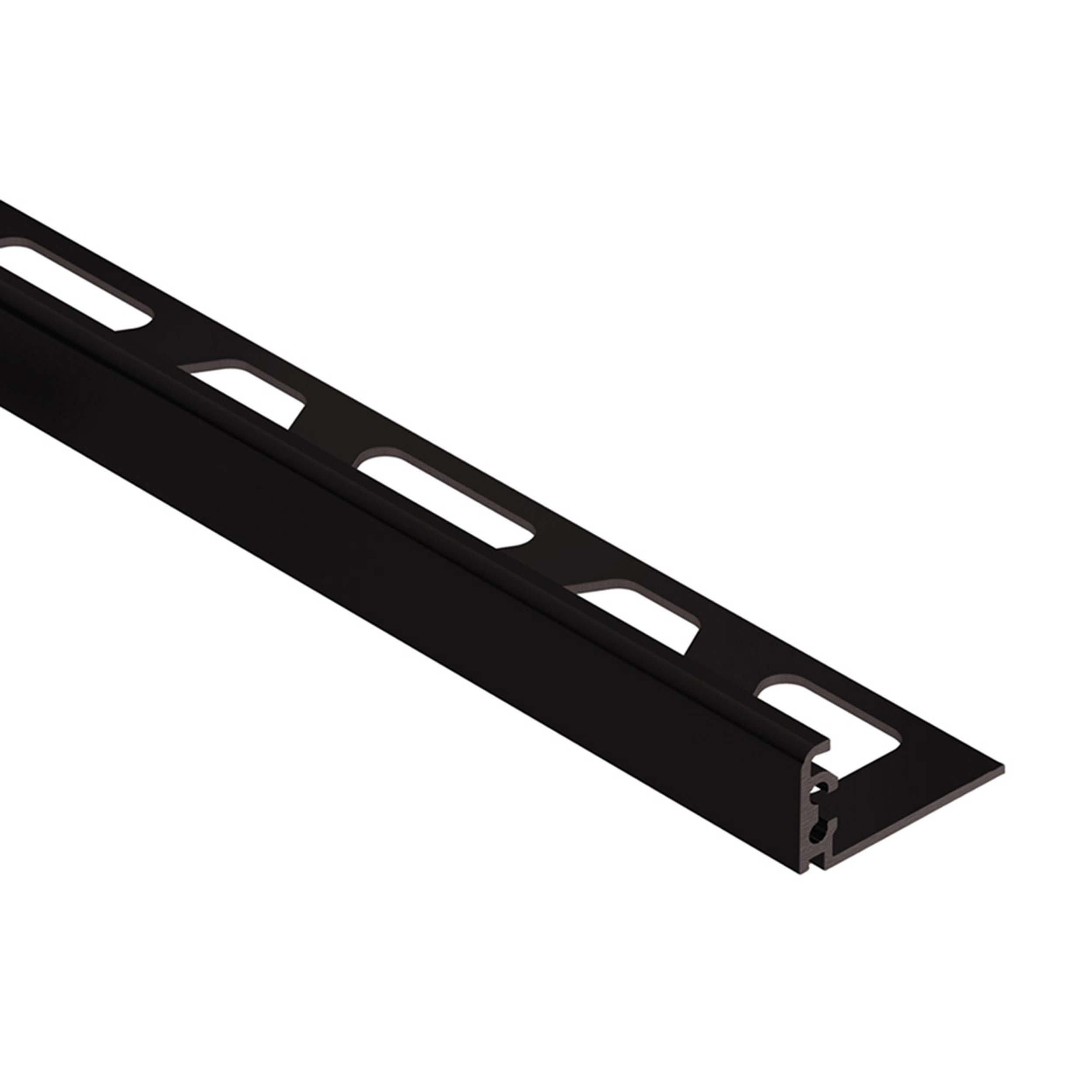 Schluter Jolly Edge Trim 1/2in. Anodized Aluminum Black