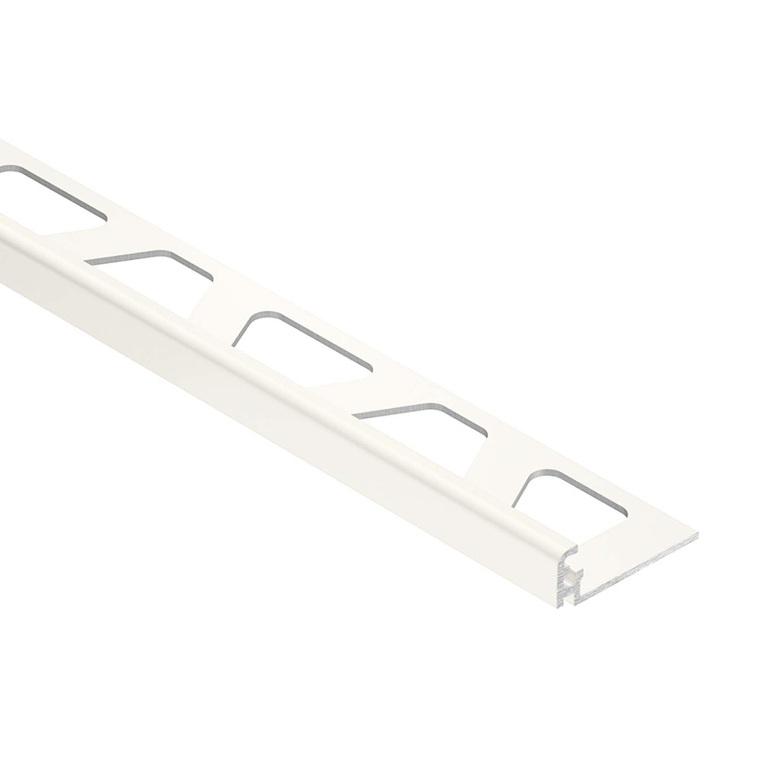 Schluter Jolly Edge Trim 5/16in. Aluminum Bright White