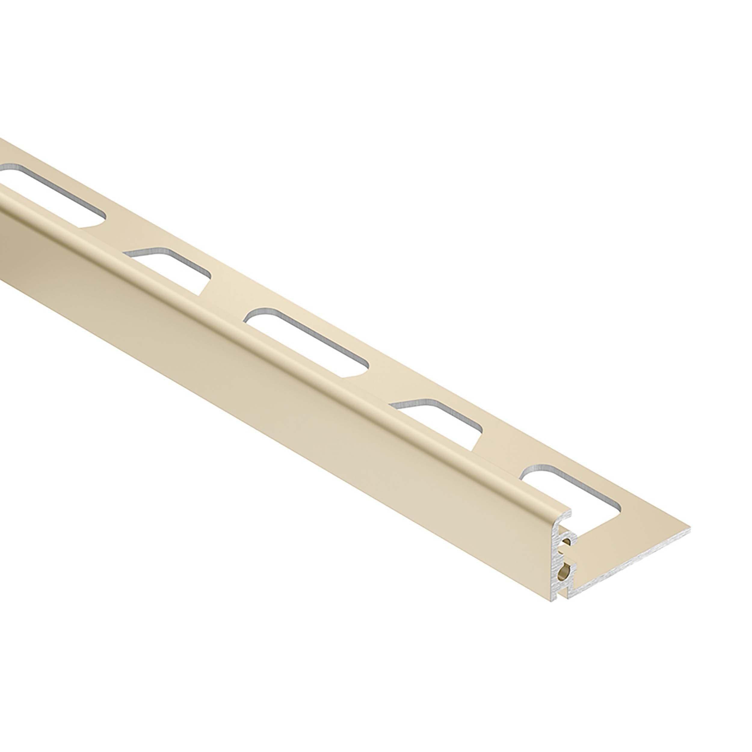 Schluter Jolly Edge Trim 1/2in. Aluminum Sand Pebble