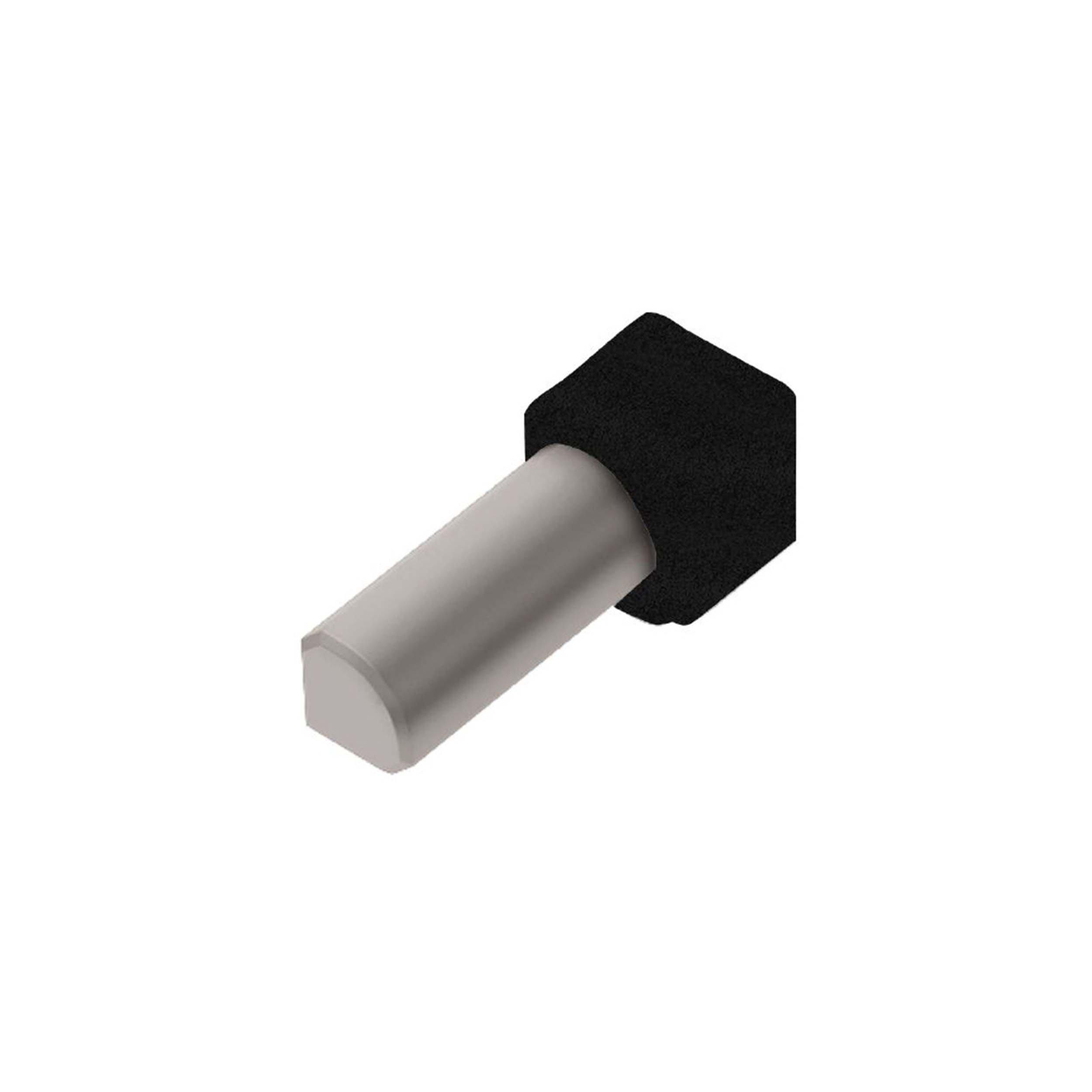 Schluter Rondec Inside Corner 3/8in. Aluminum Matte Black