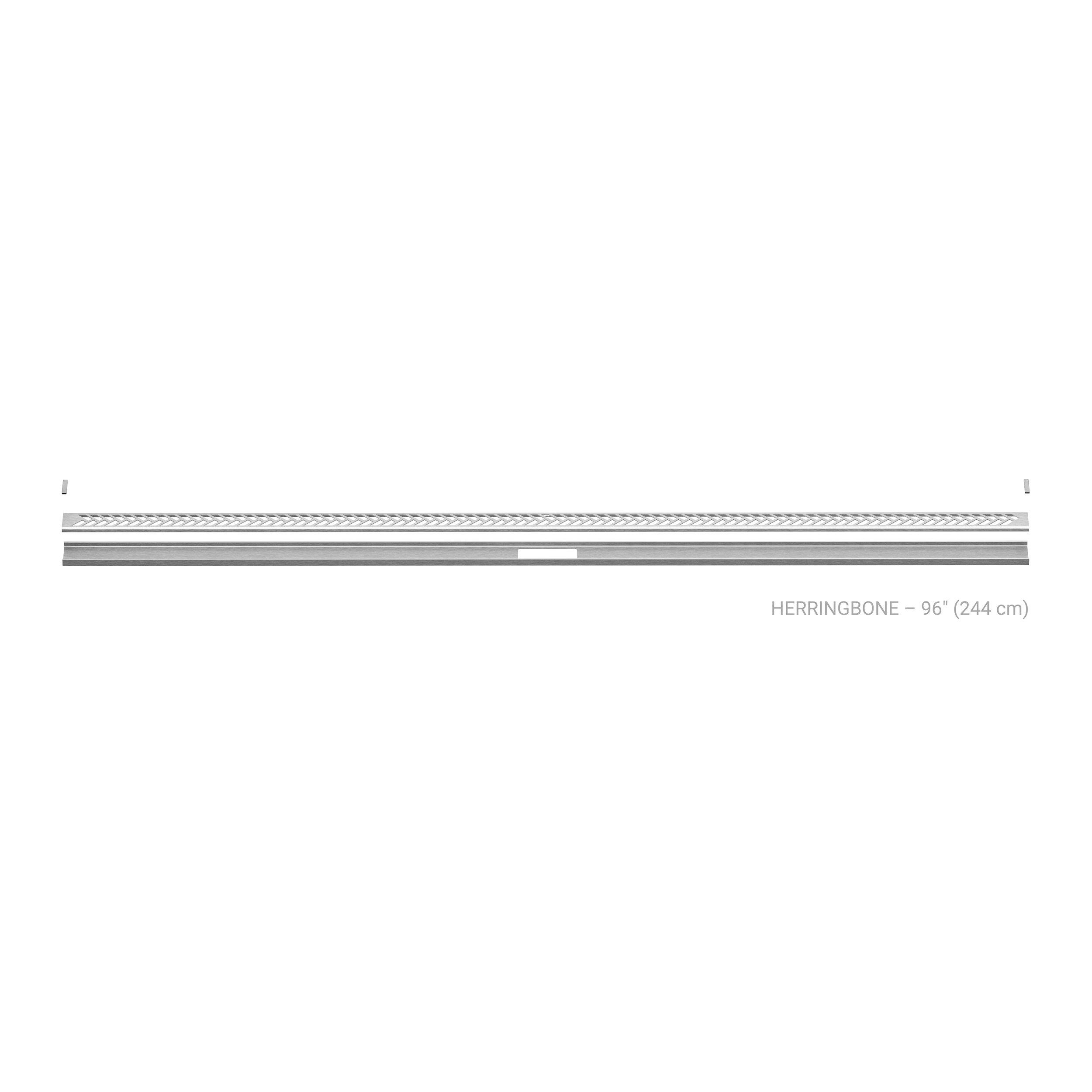 Schluter Kerdi-Line 8ft. Vario Herringbone Linear Drain