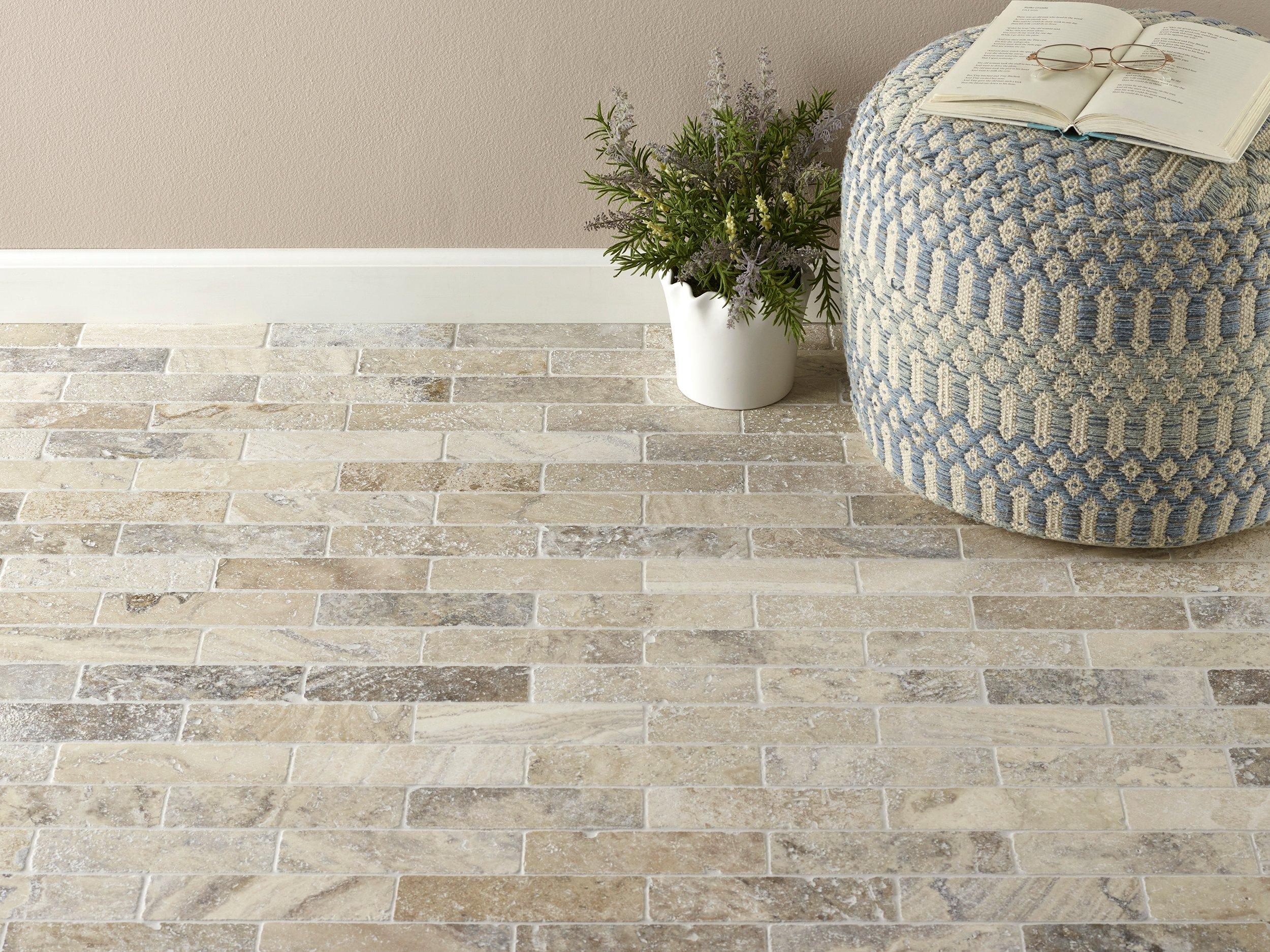 Argento Tumbled Travertine Tile