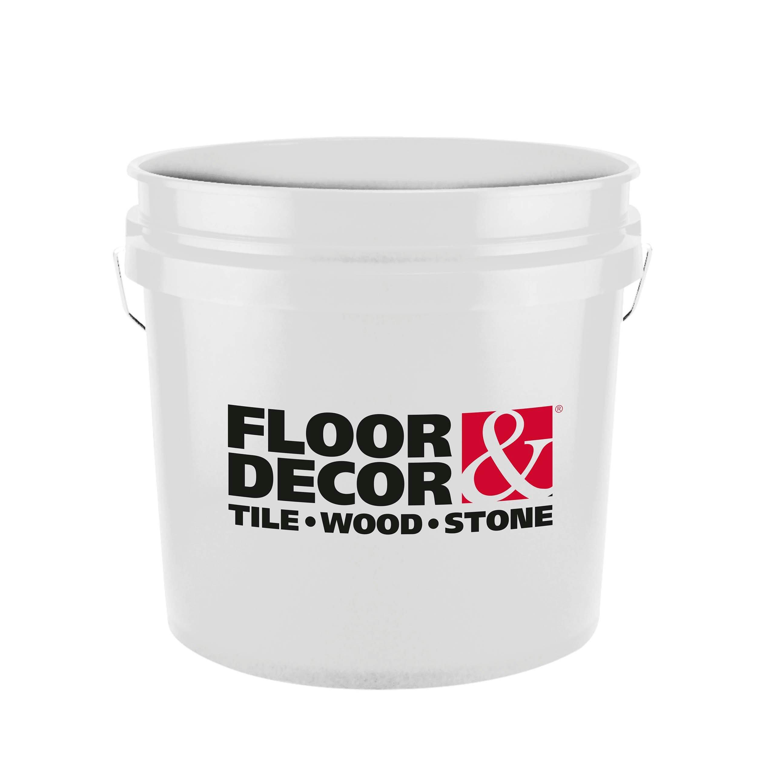 Floor and Decor Logo White Bucket