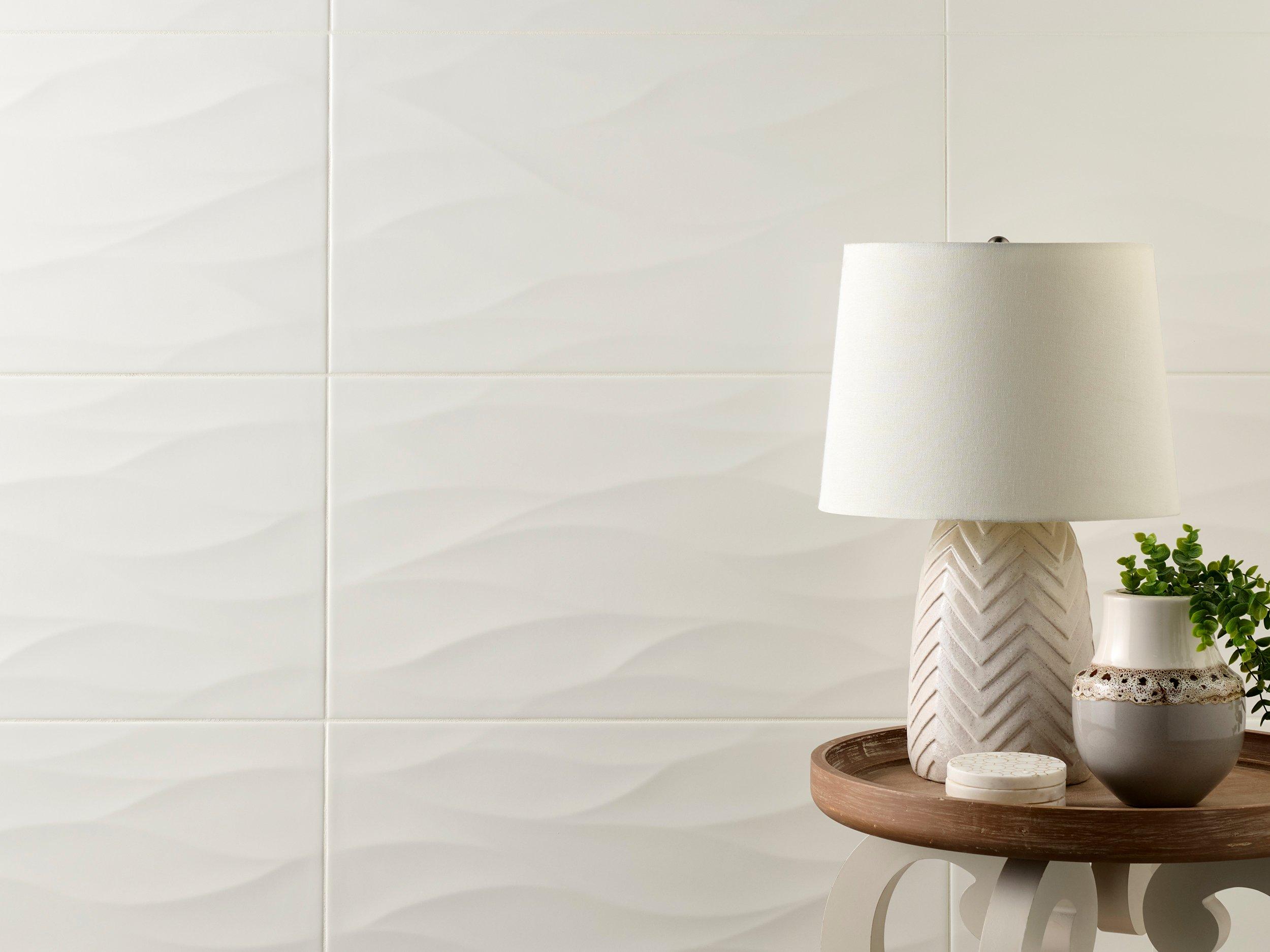 Wave Blanco Ceramic Tile