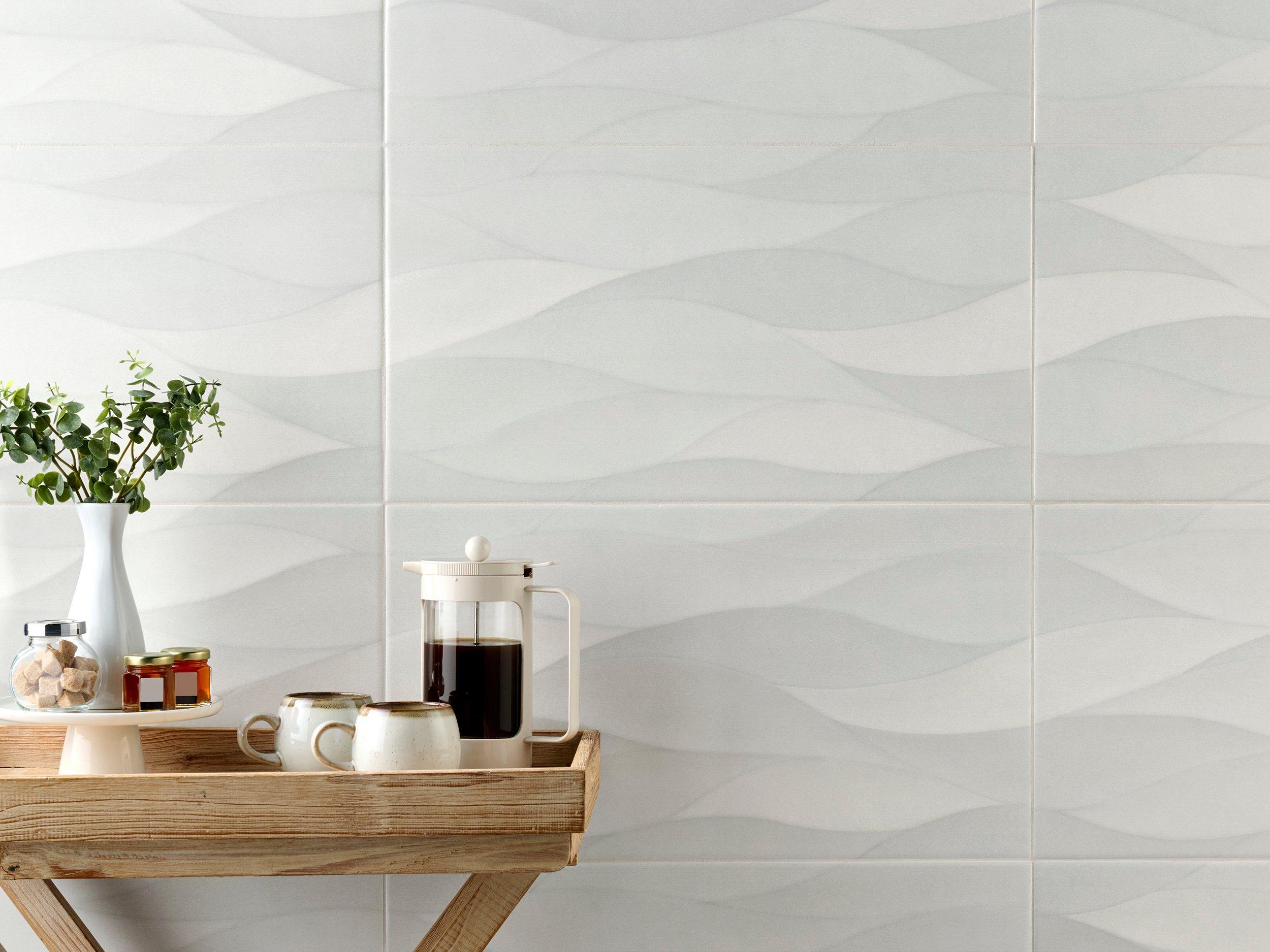 Wave Gris Ceramic Wall Tile