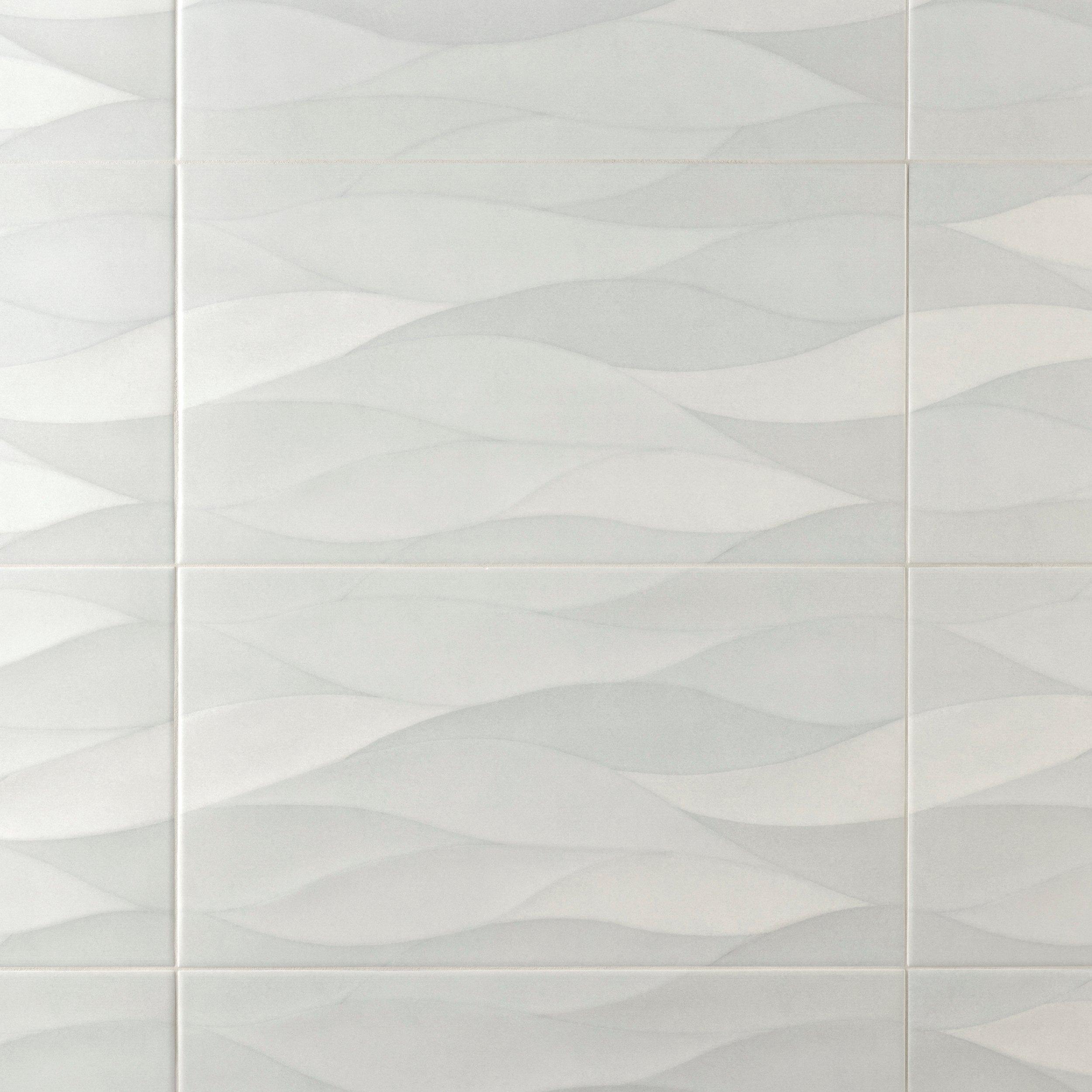 Wave Gris Ceramic Wall Tile