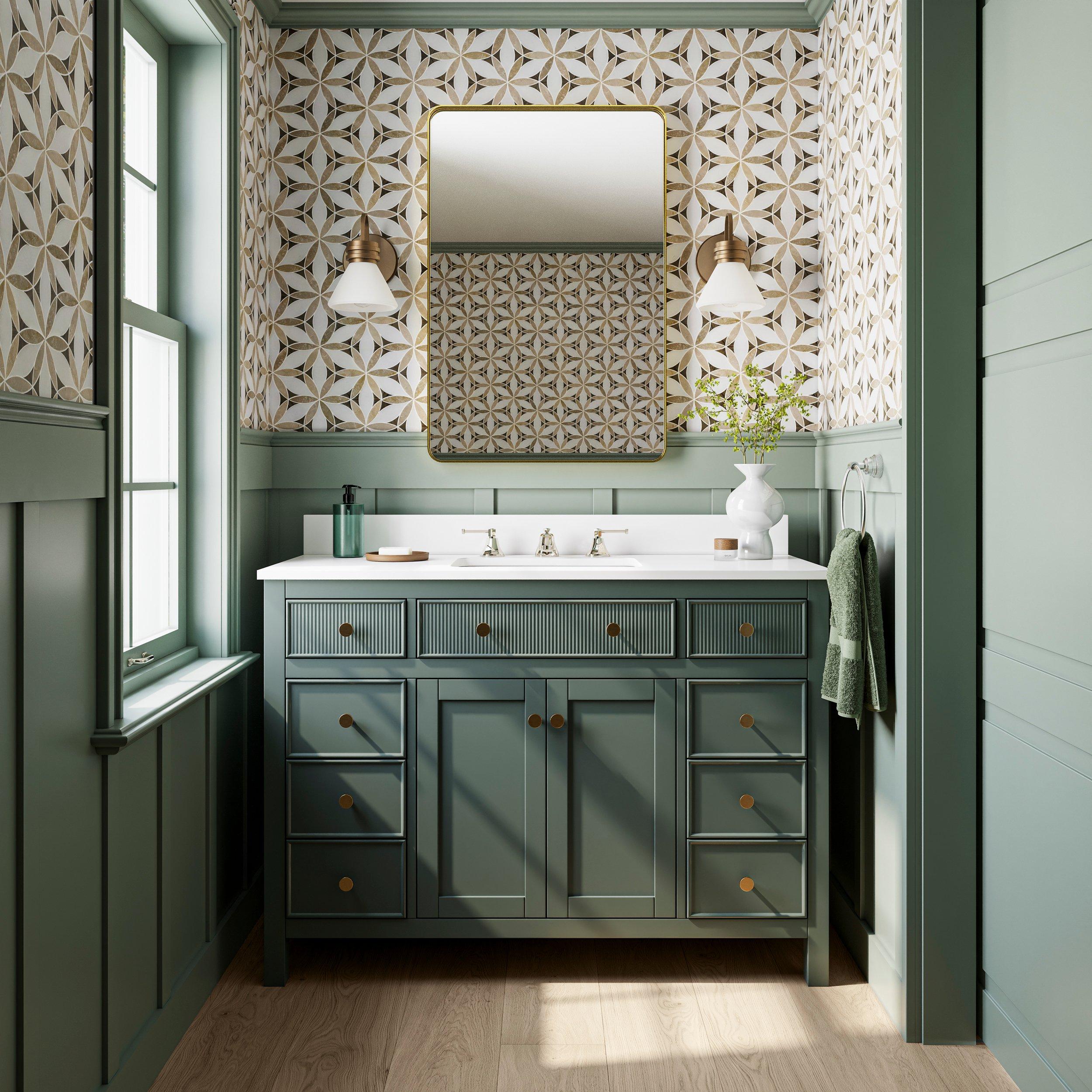 Fleur 8 in. Widespread Polished Nickel Faucet