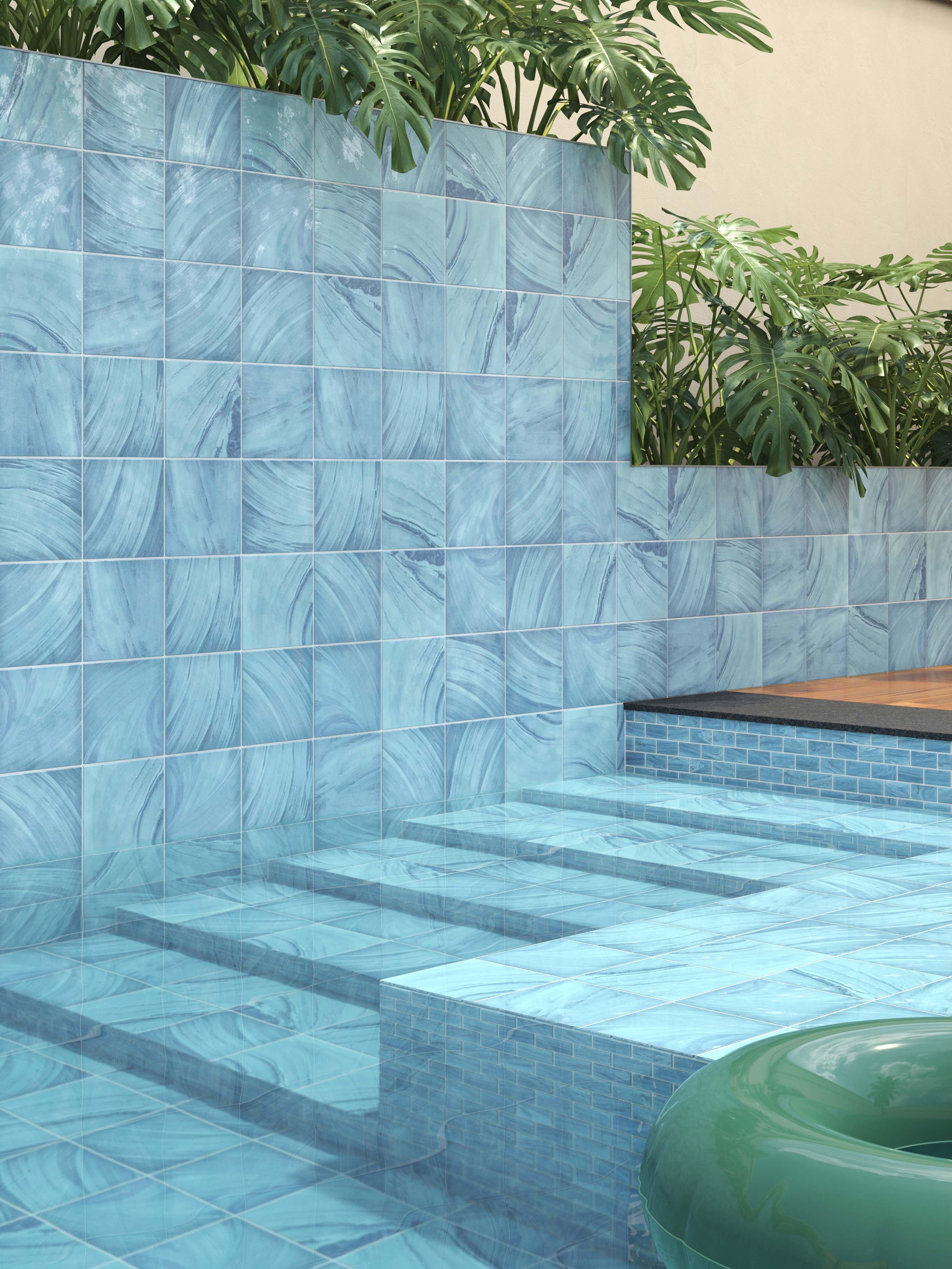 Atlantic Azul High Gloss Porcelain Tile
