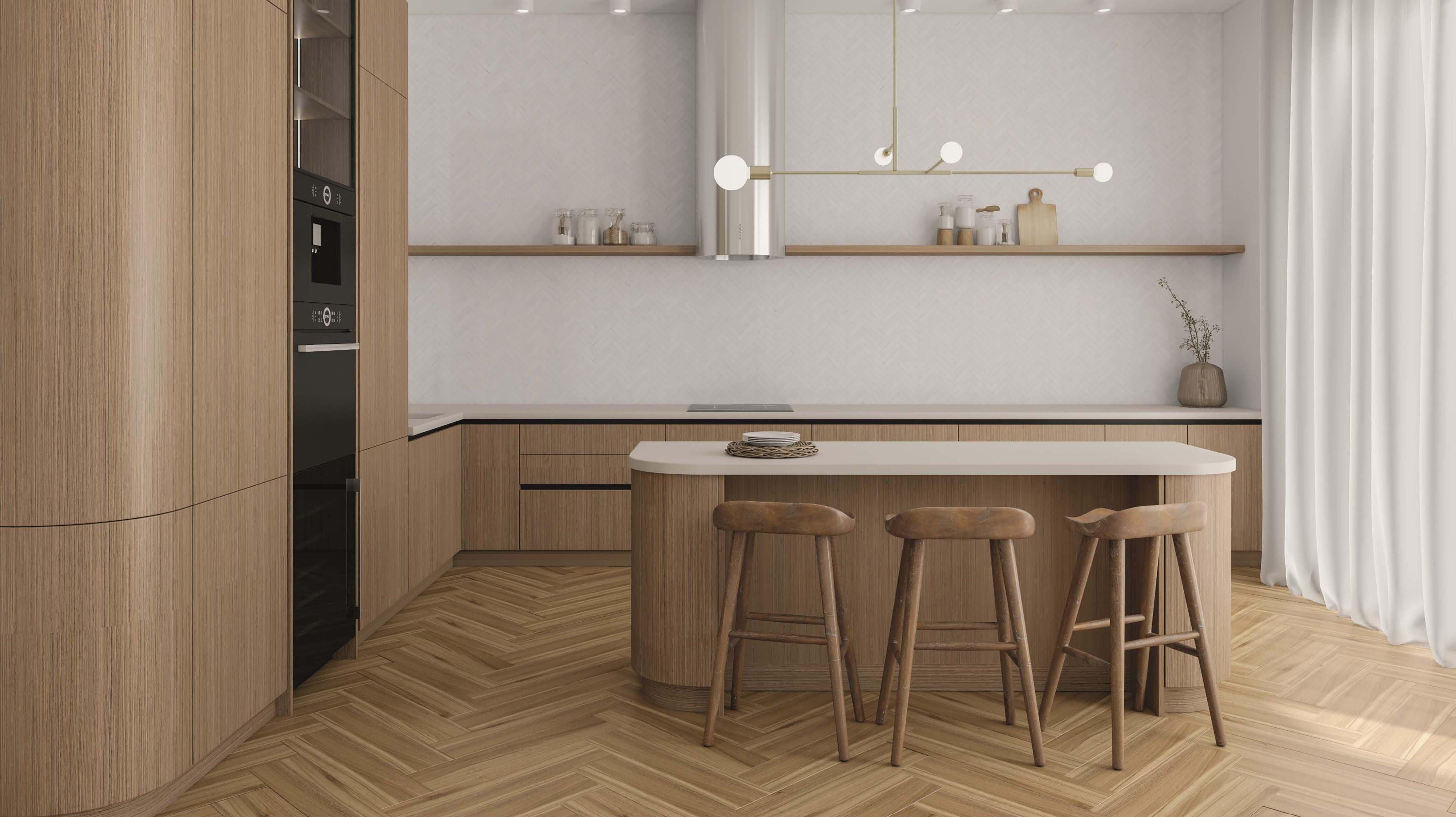 Marble Thassos Premium Herringbone Mosaic