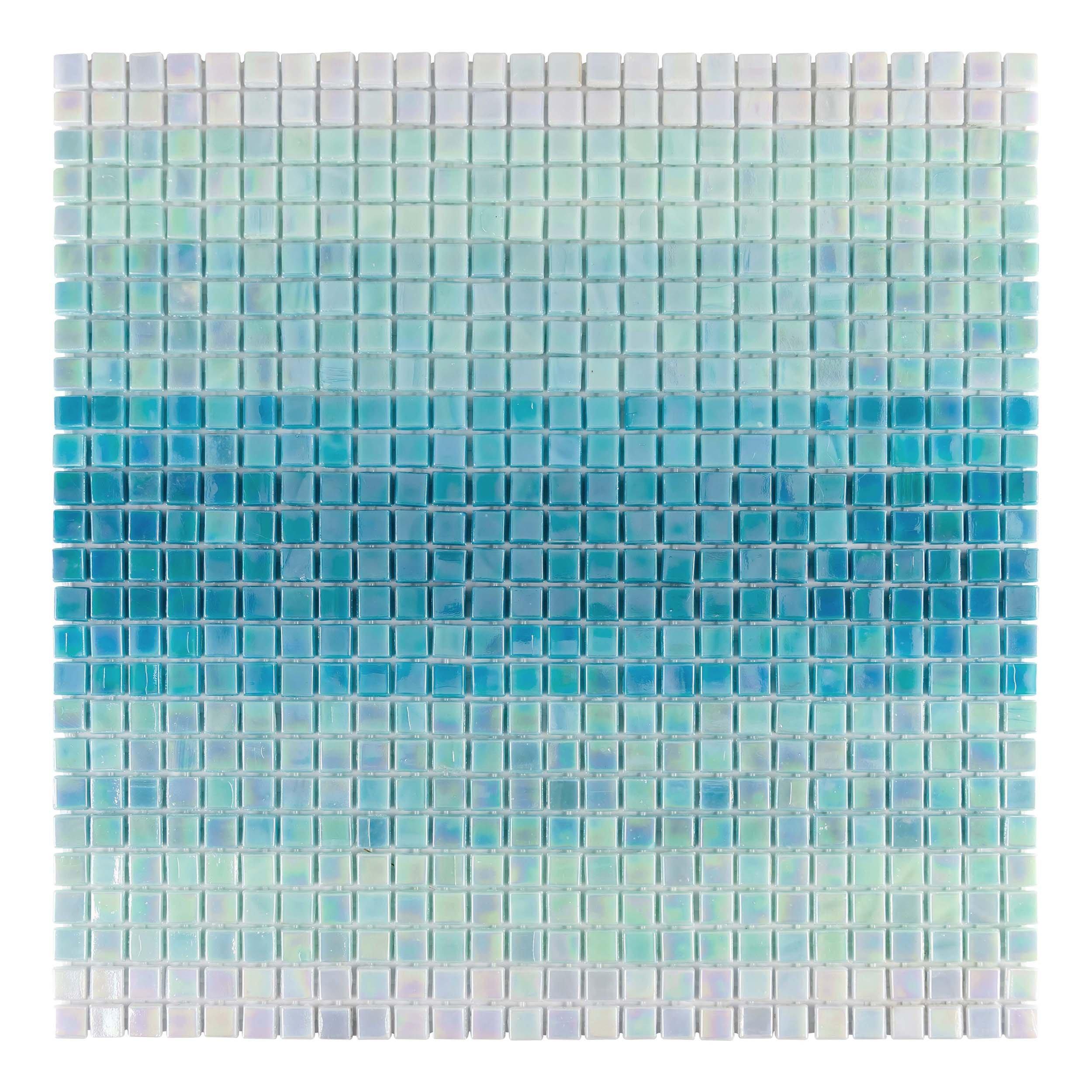 Mona Aqua Ombre Glass Micro Mosaic