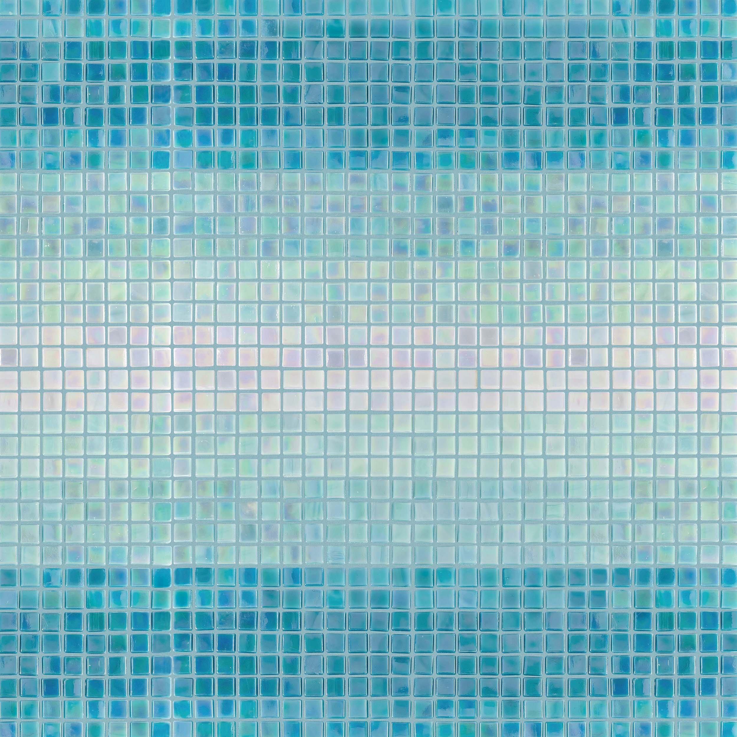 Mona Aqua Ombre Glass Micro Mosaic