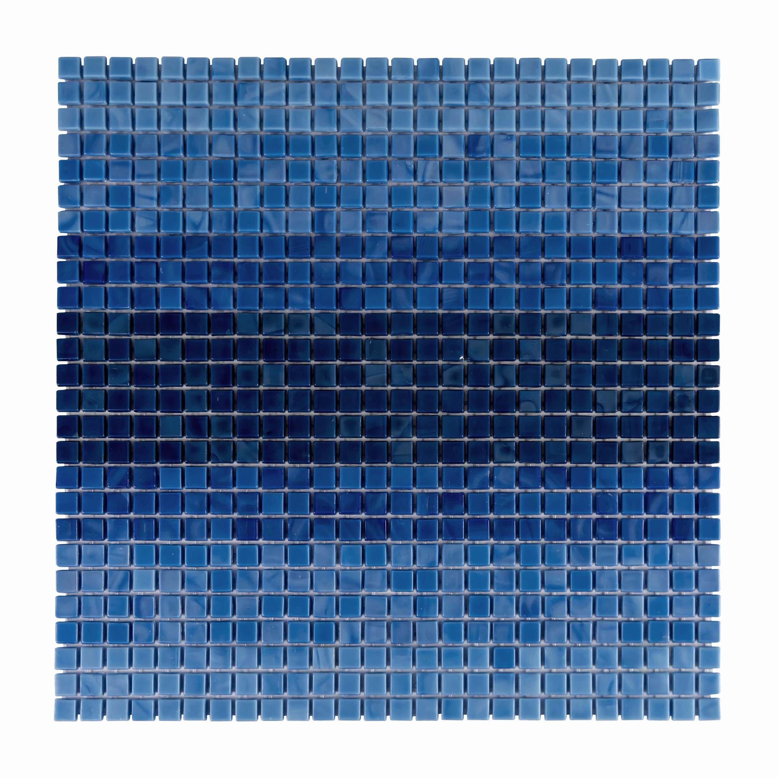 Mona Navy Ombre Glass Micro Mosaic