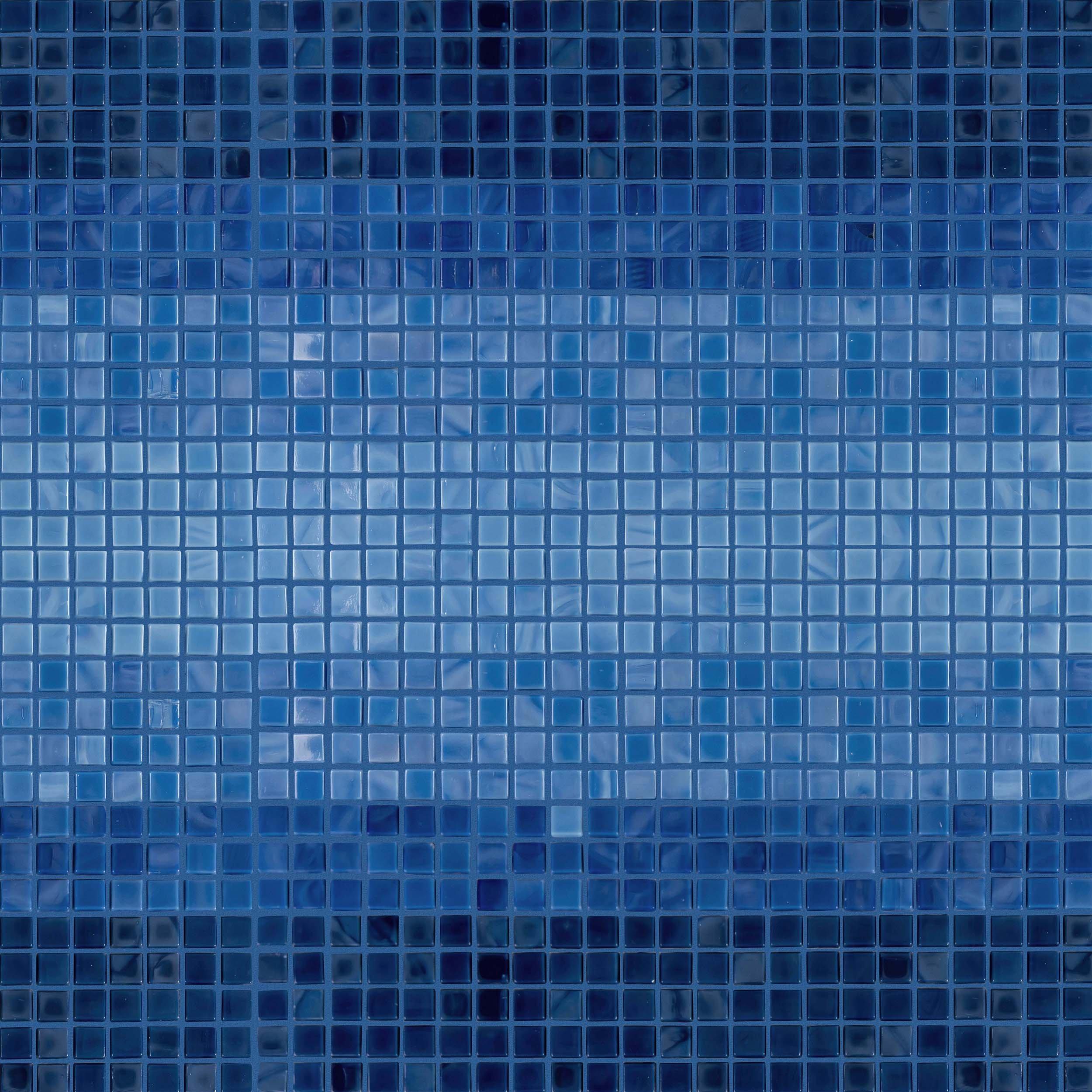 Mona Navy Ombre Glass Micro Mosaic
