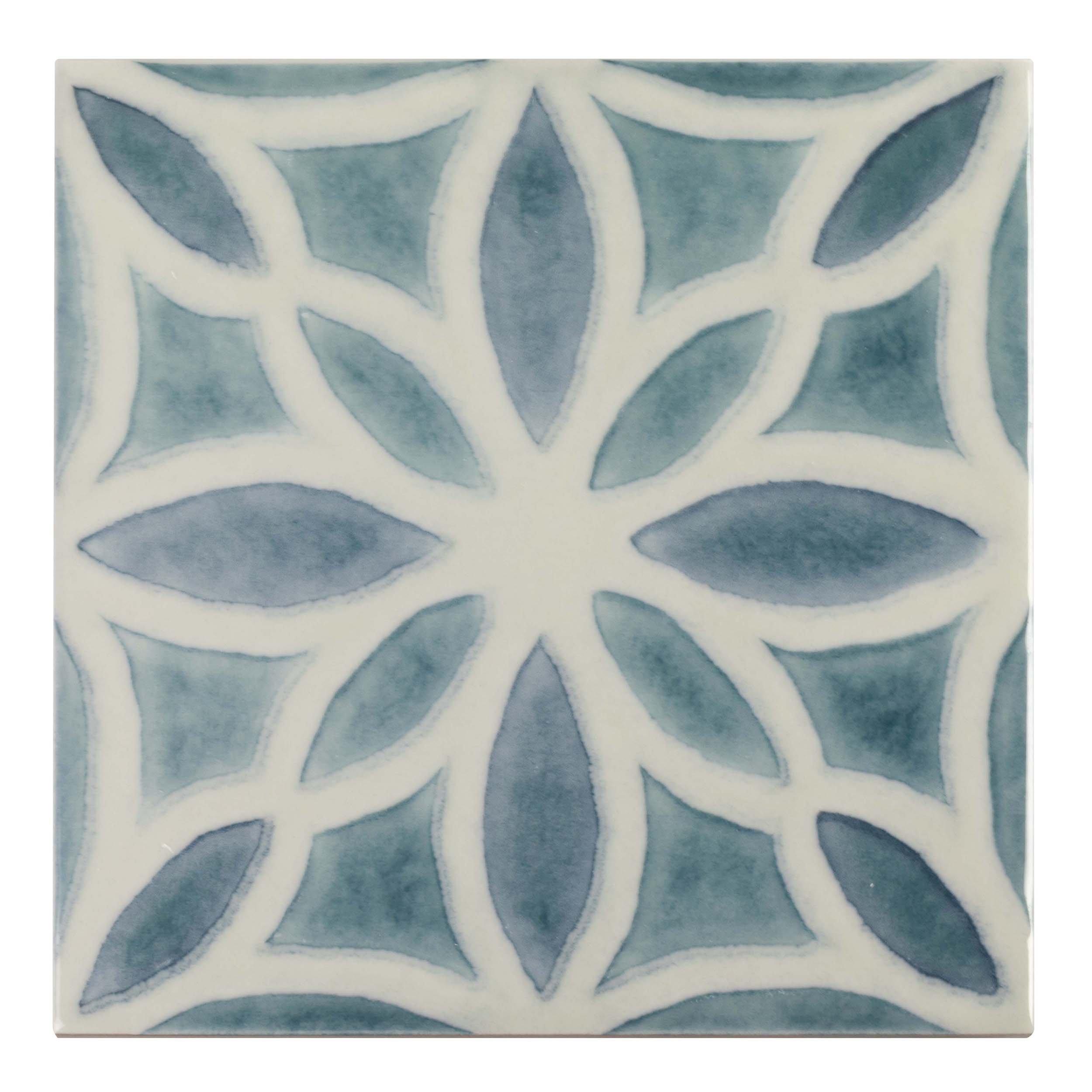 Magnolia Bleu High Gloss Porcelain Tile