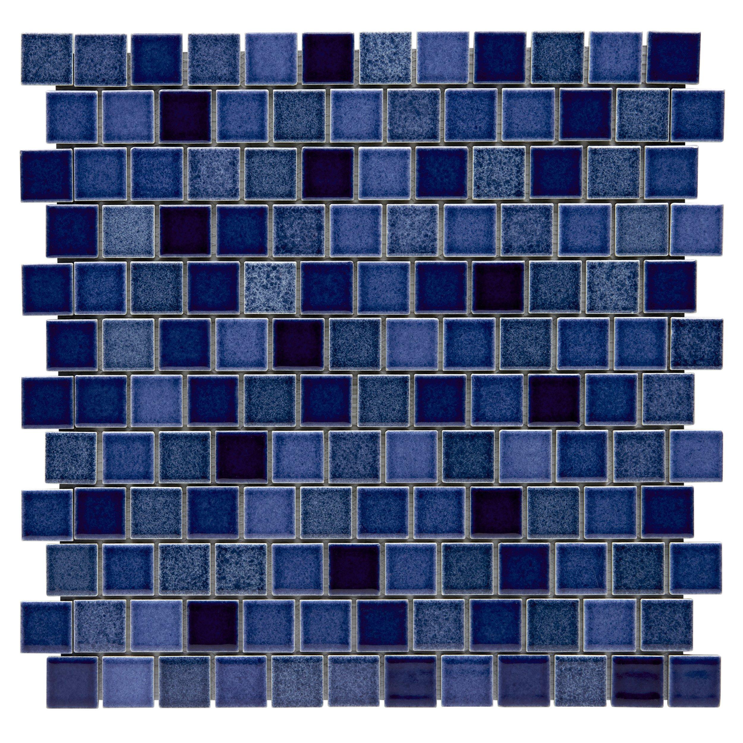 Playa Vista Azul Square Porcelain Mosaic