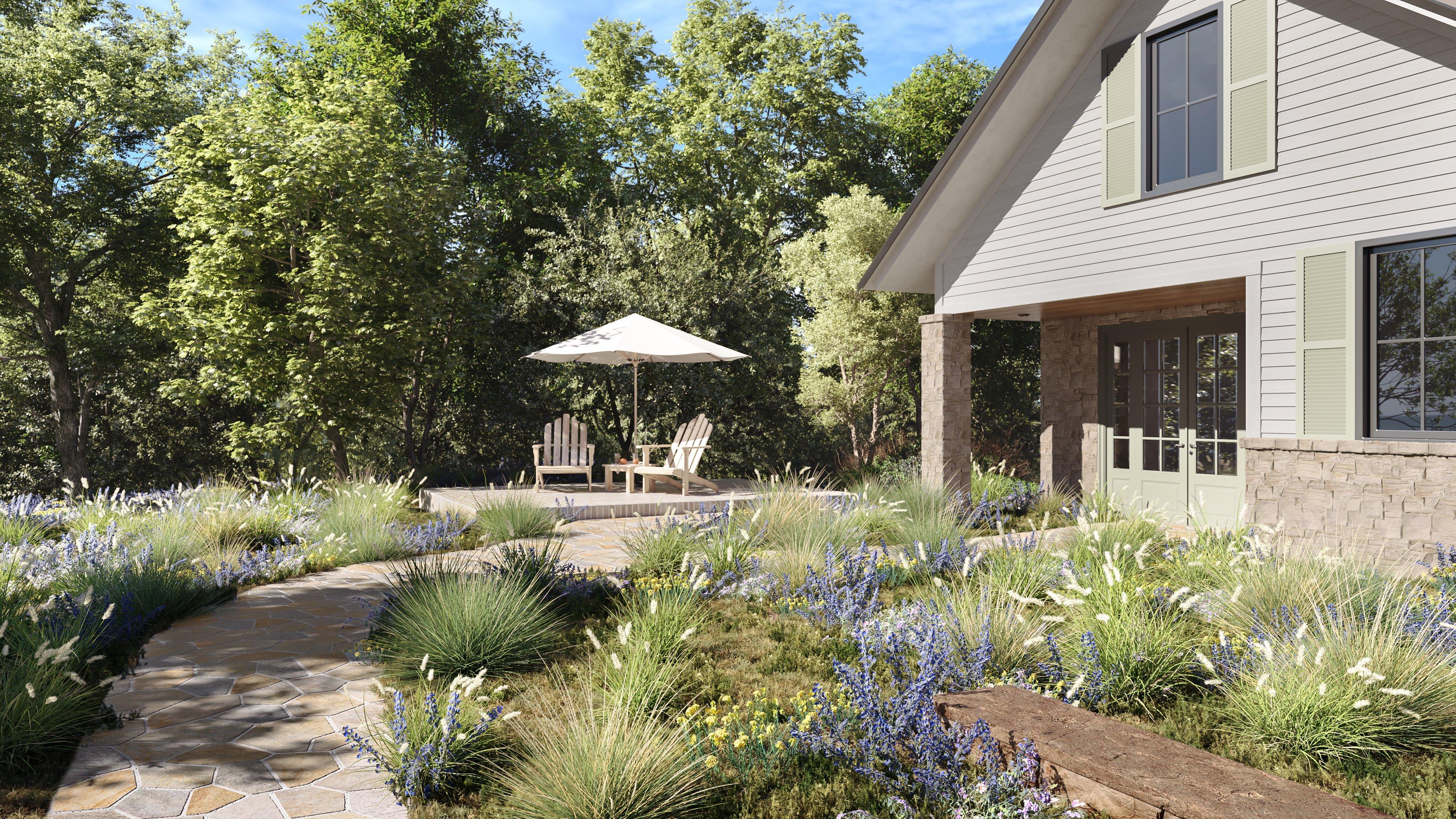 Fern Gris Slate Flagstone Tile