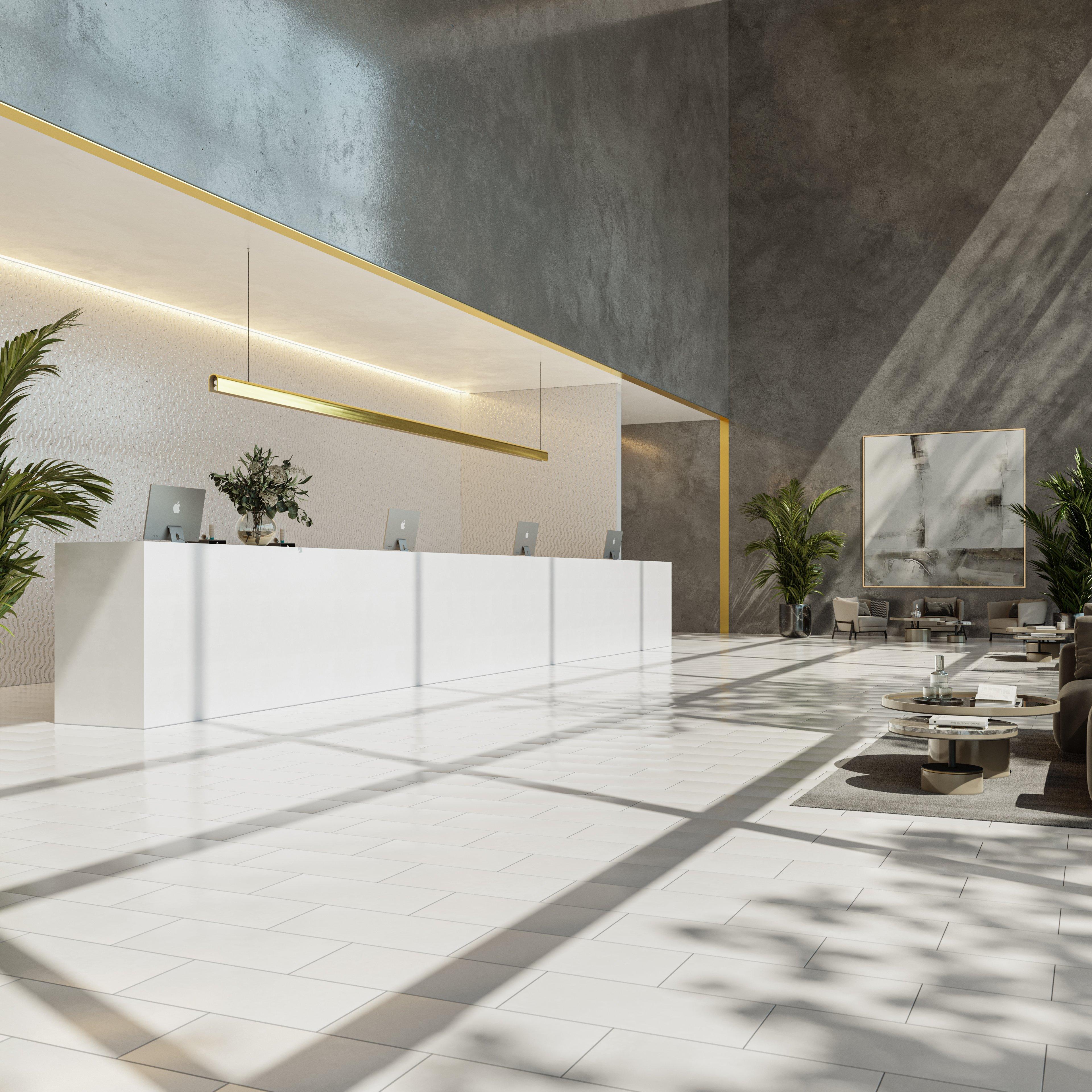 Hydra II Calacatta Mother of Pearl Waterjet Marble Mosaic